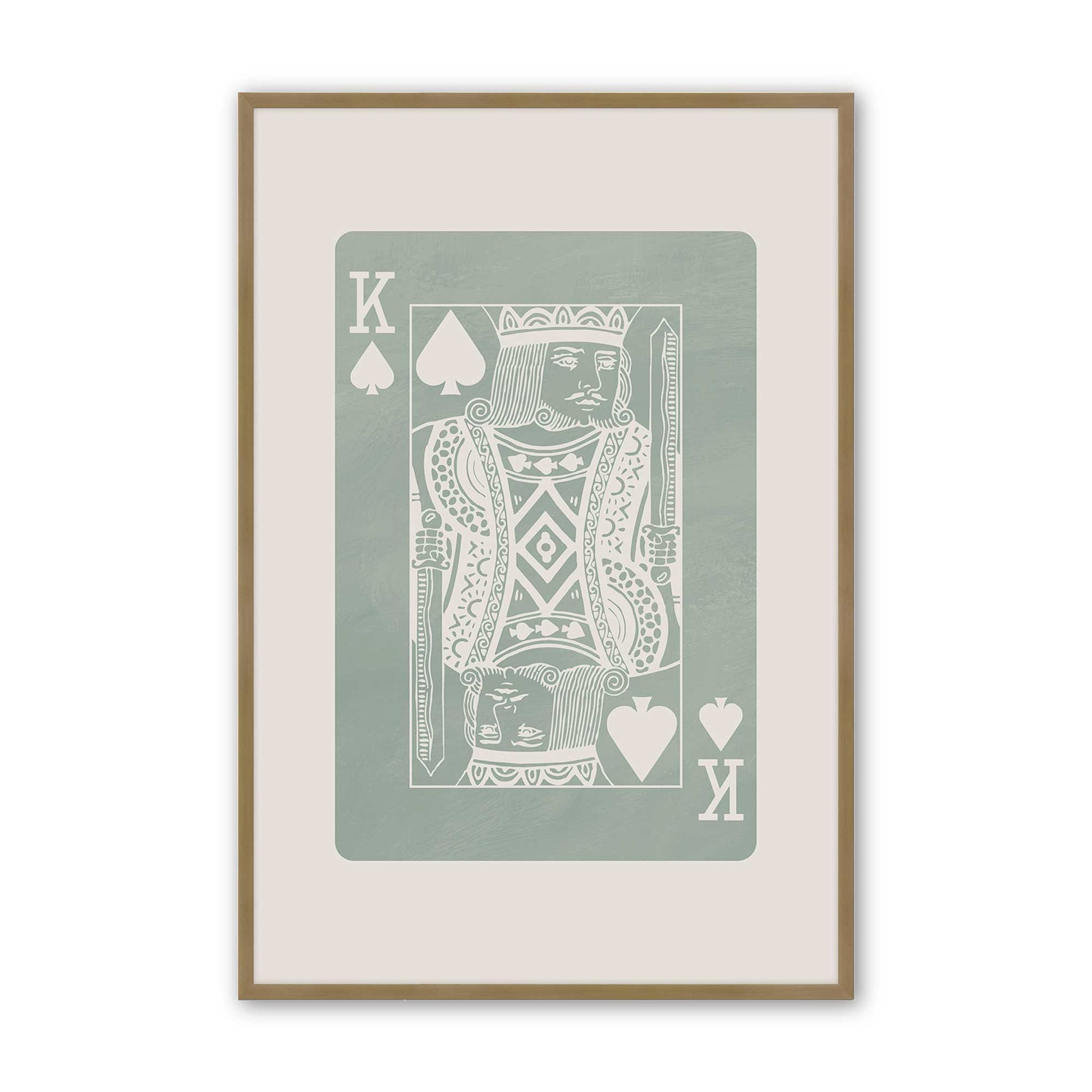 [Color:Brushed Gold], Picture of art in a Brushed Gold frame