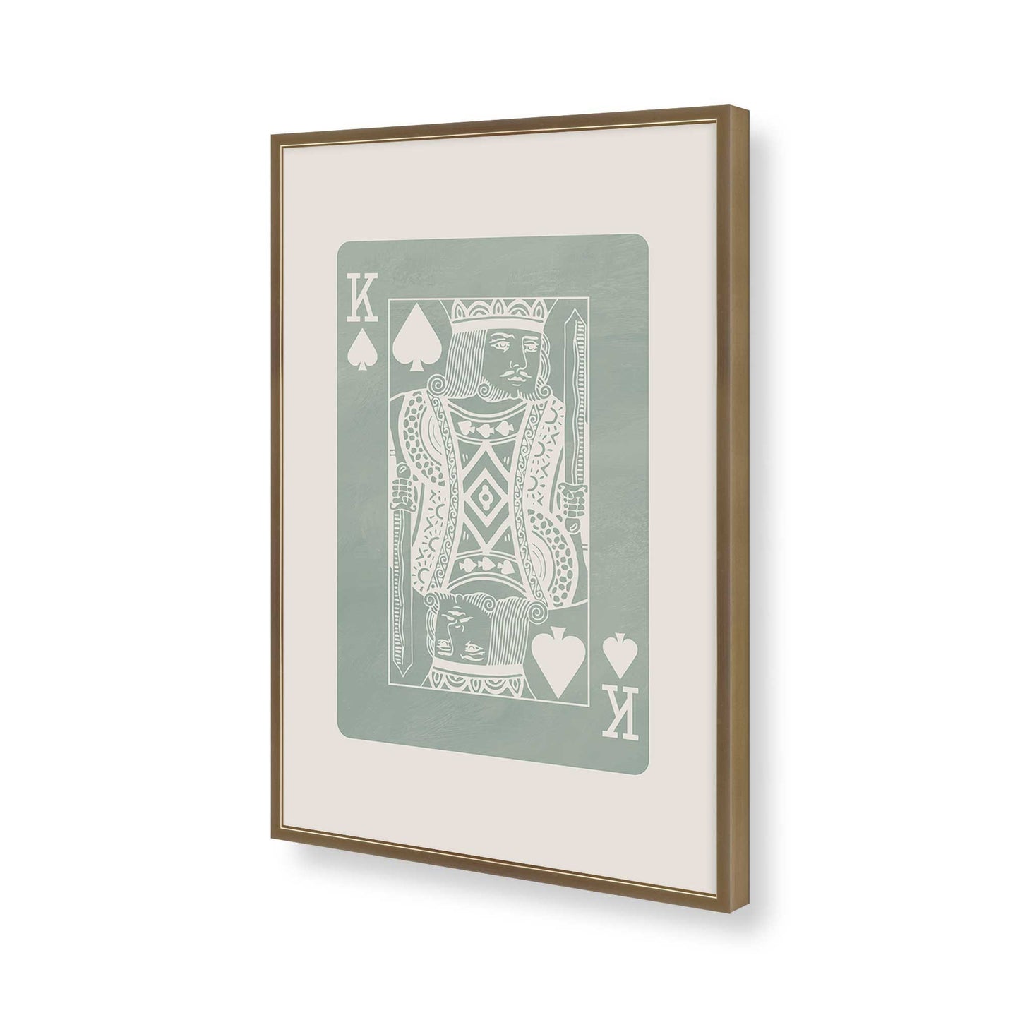[Color:Brushed Gold], Picture of art in a Brushed Gold frame of the corner