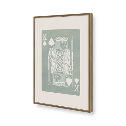 [Color:Brushed Gold], Picture of art in a Brushed Gold frame of the corner
