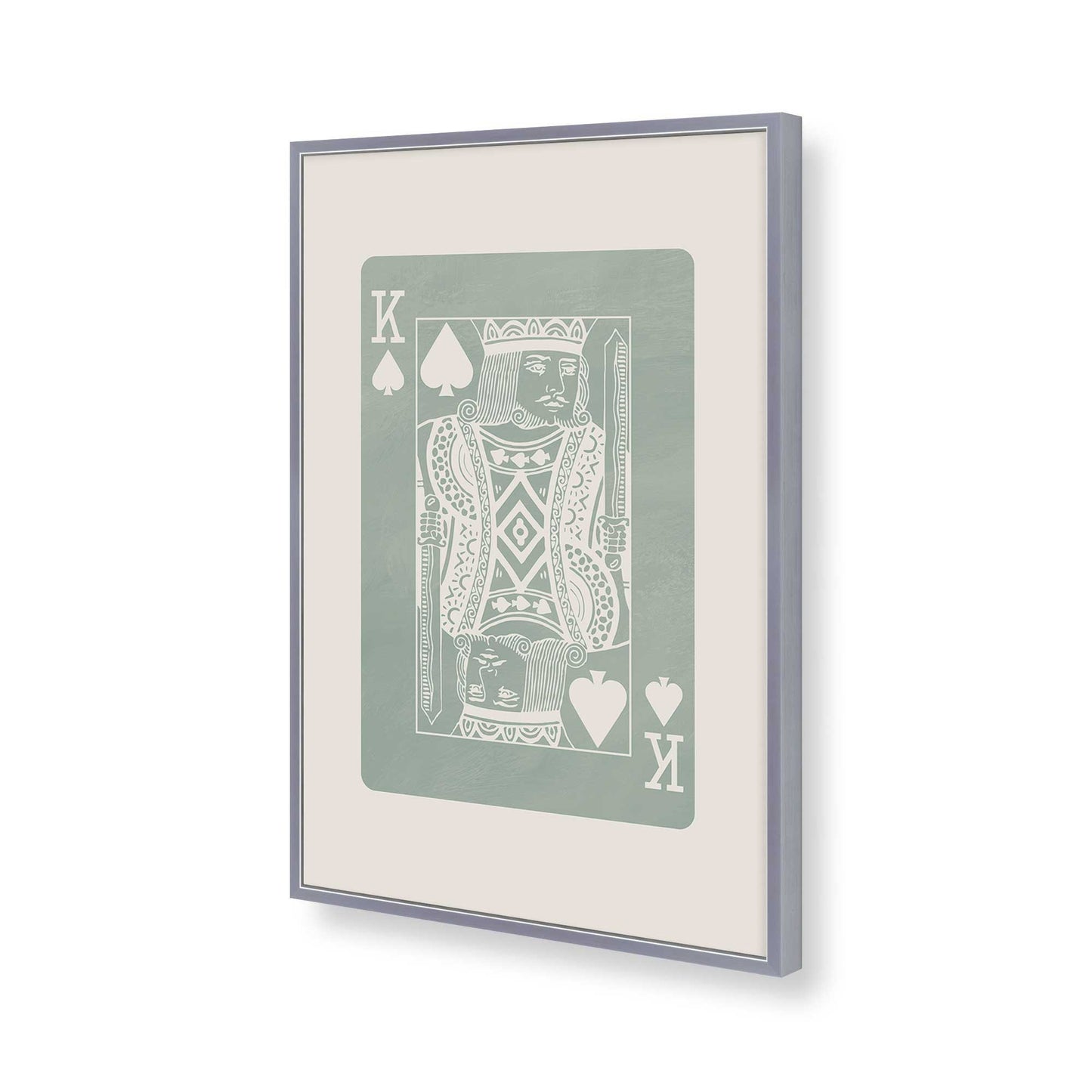 [Color:Polished Chrome], Picture of art in a Polished Chrome frame of the corner