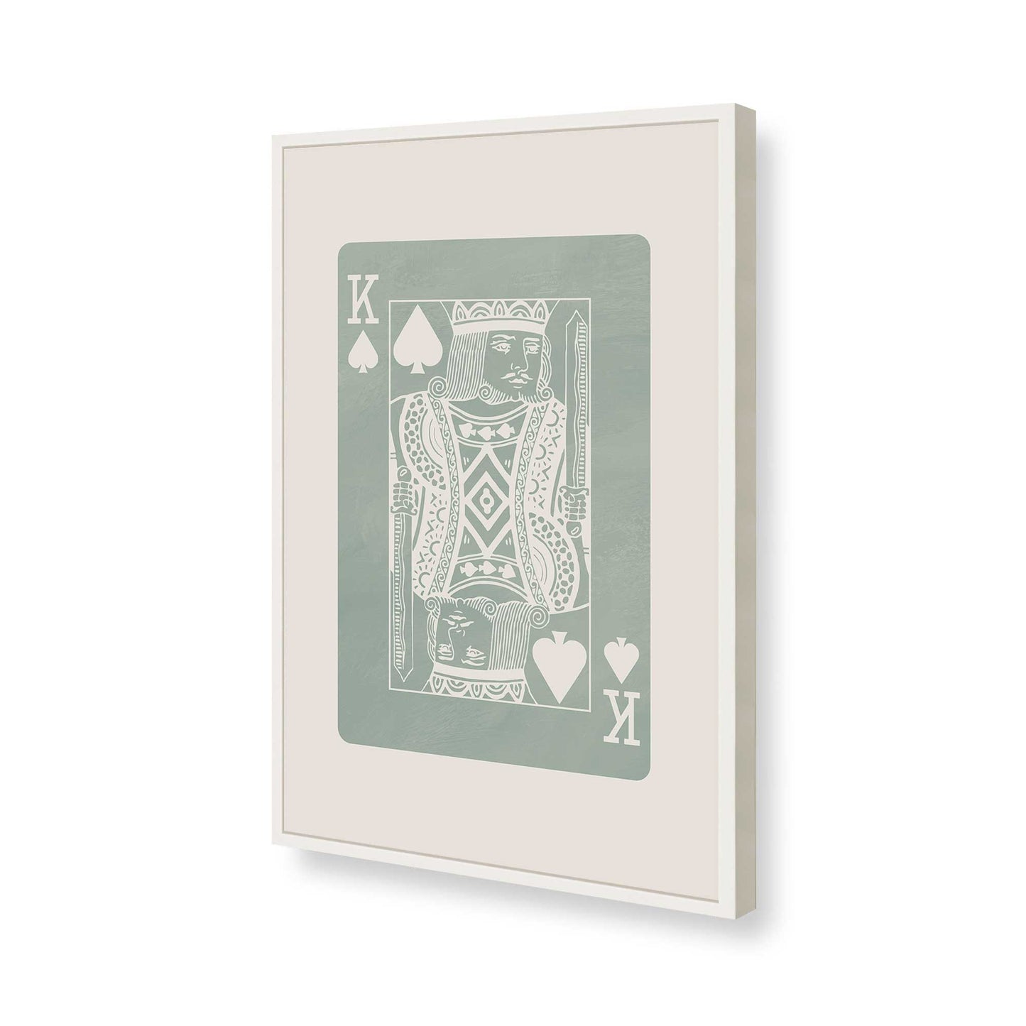 [Color:Opaque White], Picture of art in a Opaque White frame of the corner