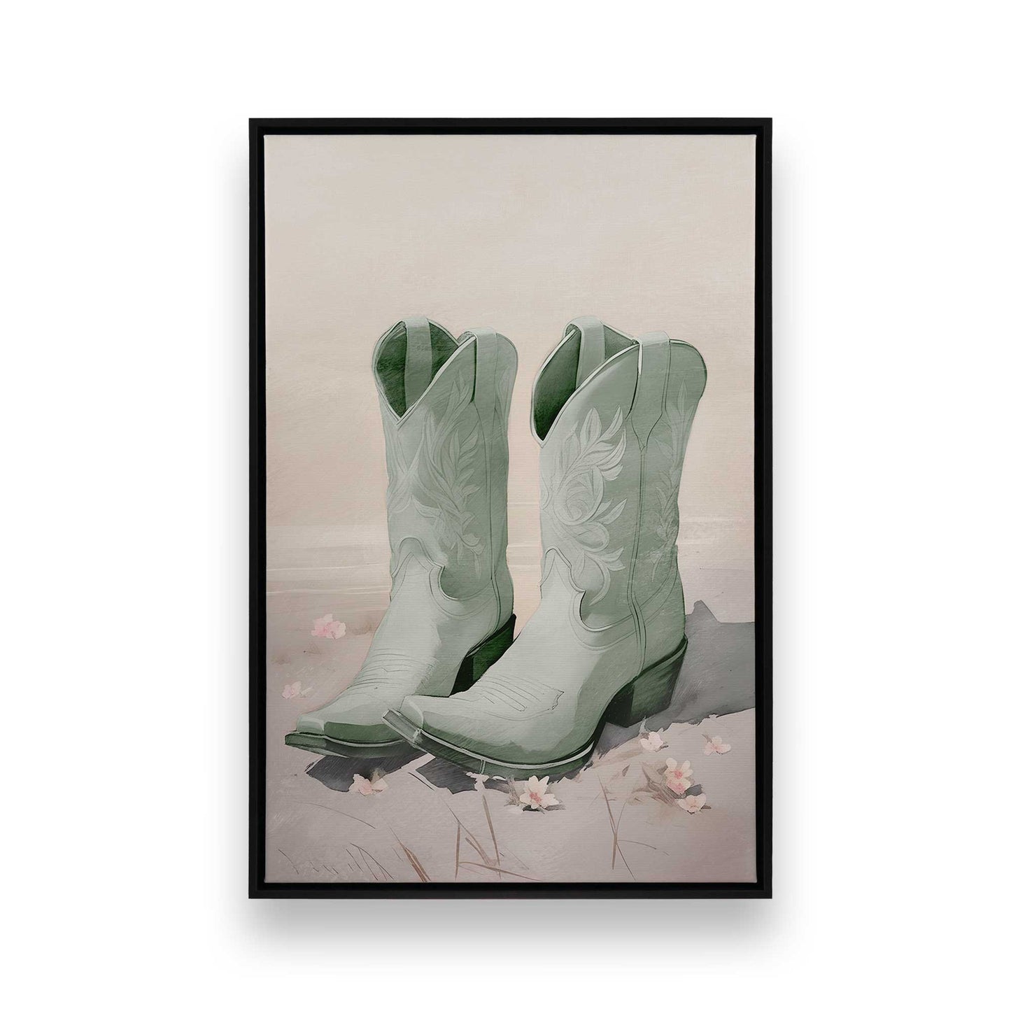 [Color:Satin Black], Picture of art in a Satin Black frame