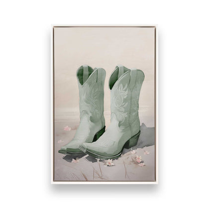 [Color:Opaque White], Picture of art in a White frame