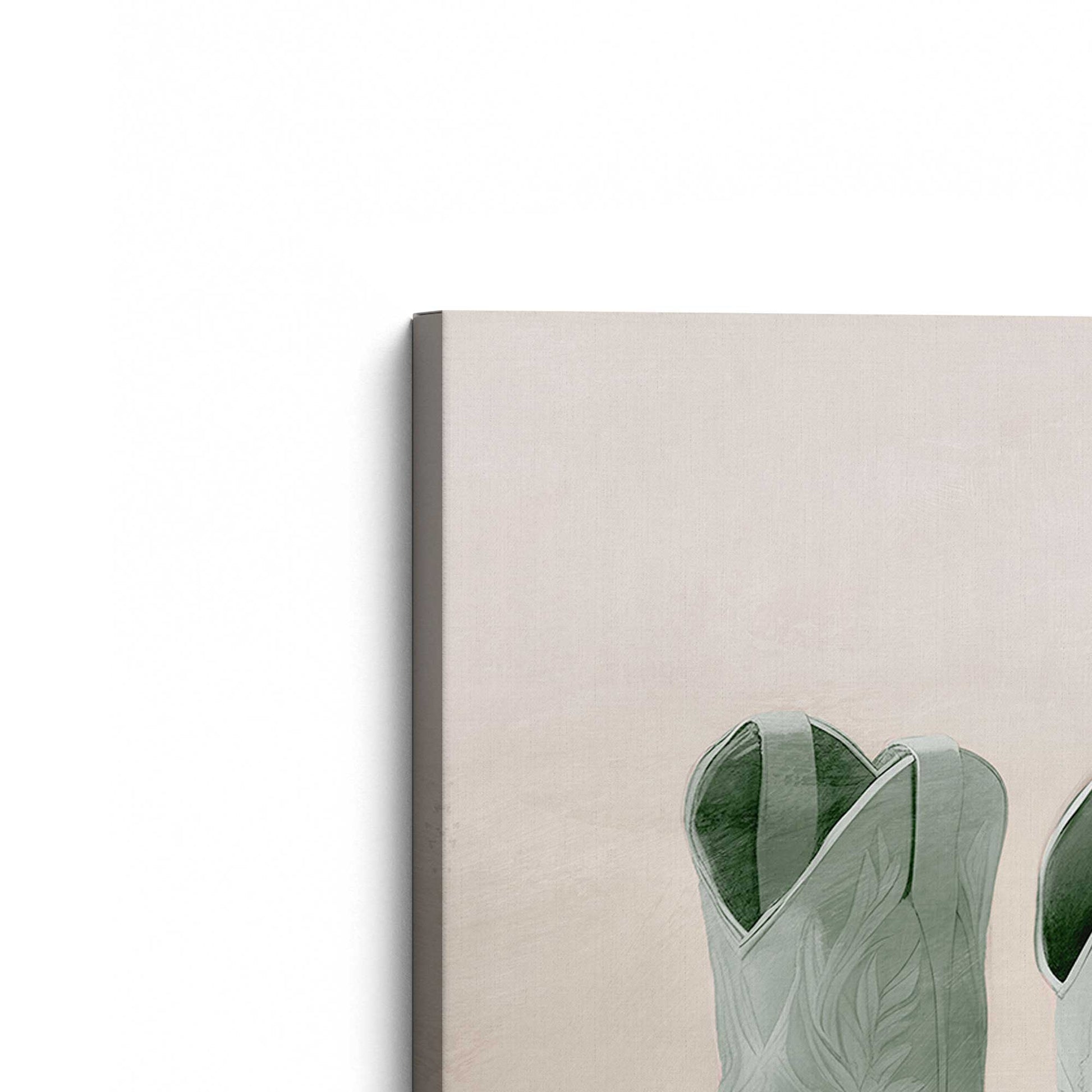 [Color:Stretched Canvas], Picture of the corner of the art