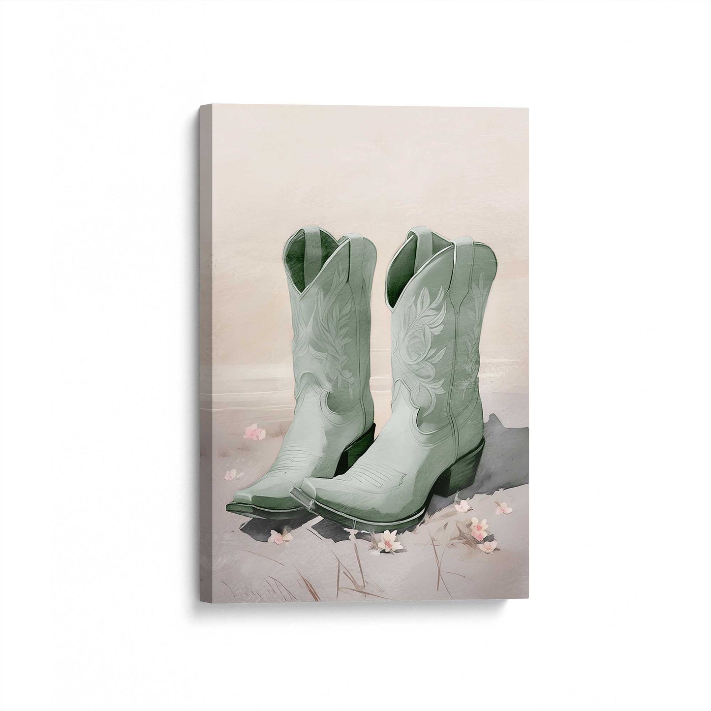 [Color:Stretched Canvas], Picture of art at an angle