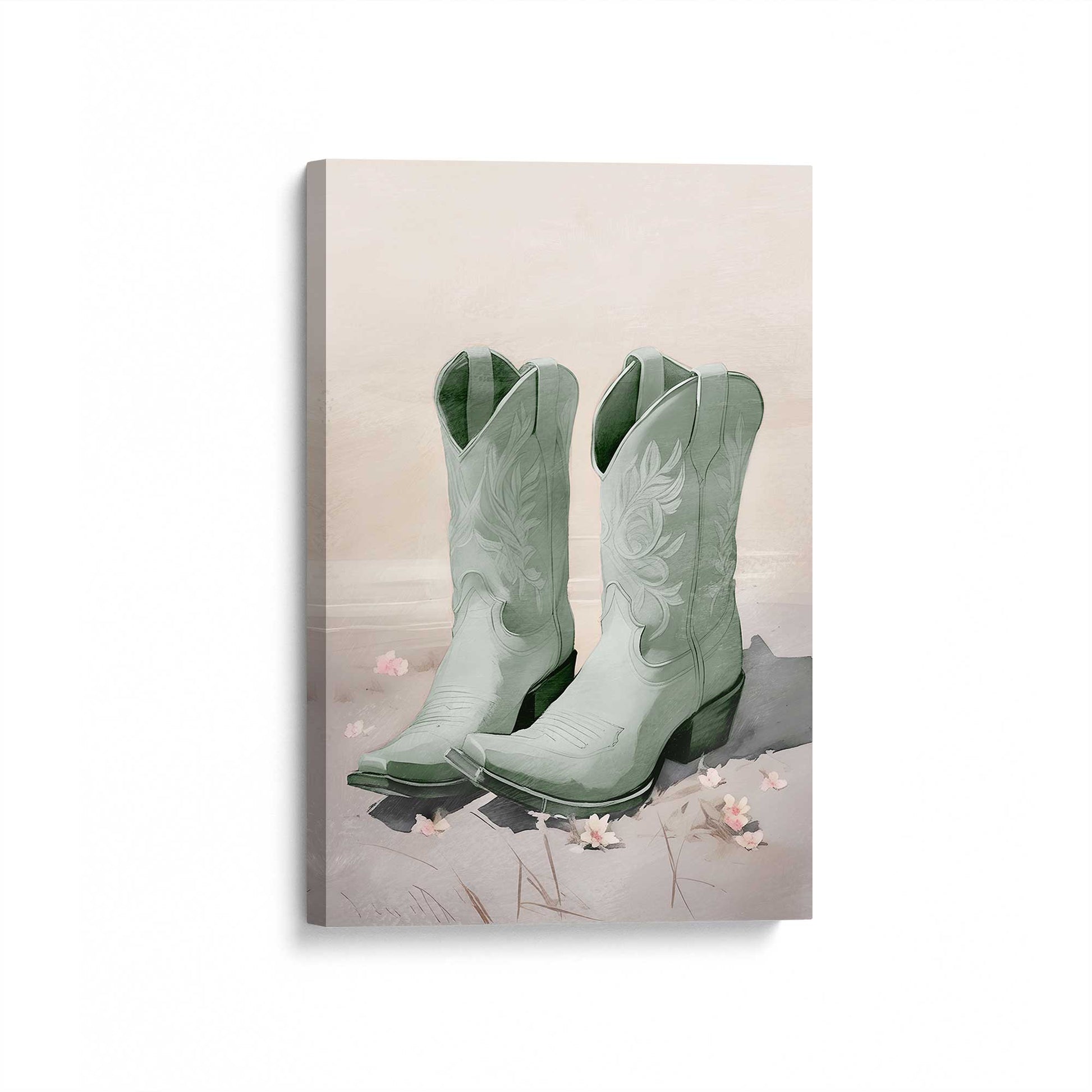 [Color:Stretched Canvas], Picture of art at an angle