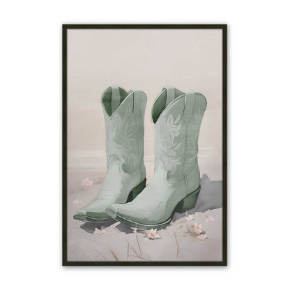 [Color:Satin Black], Picture of art in a Satin Black frame