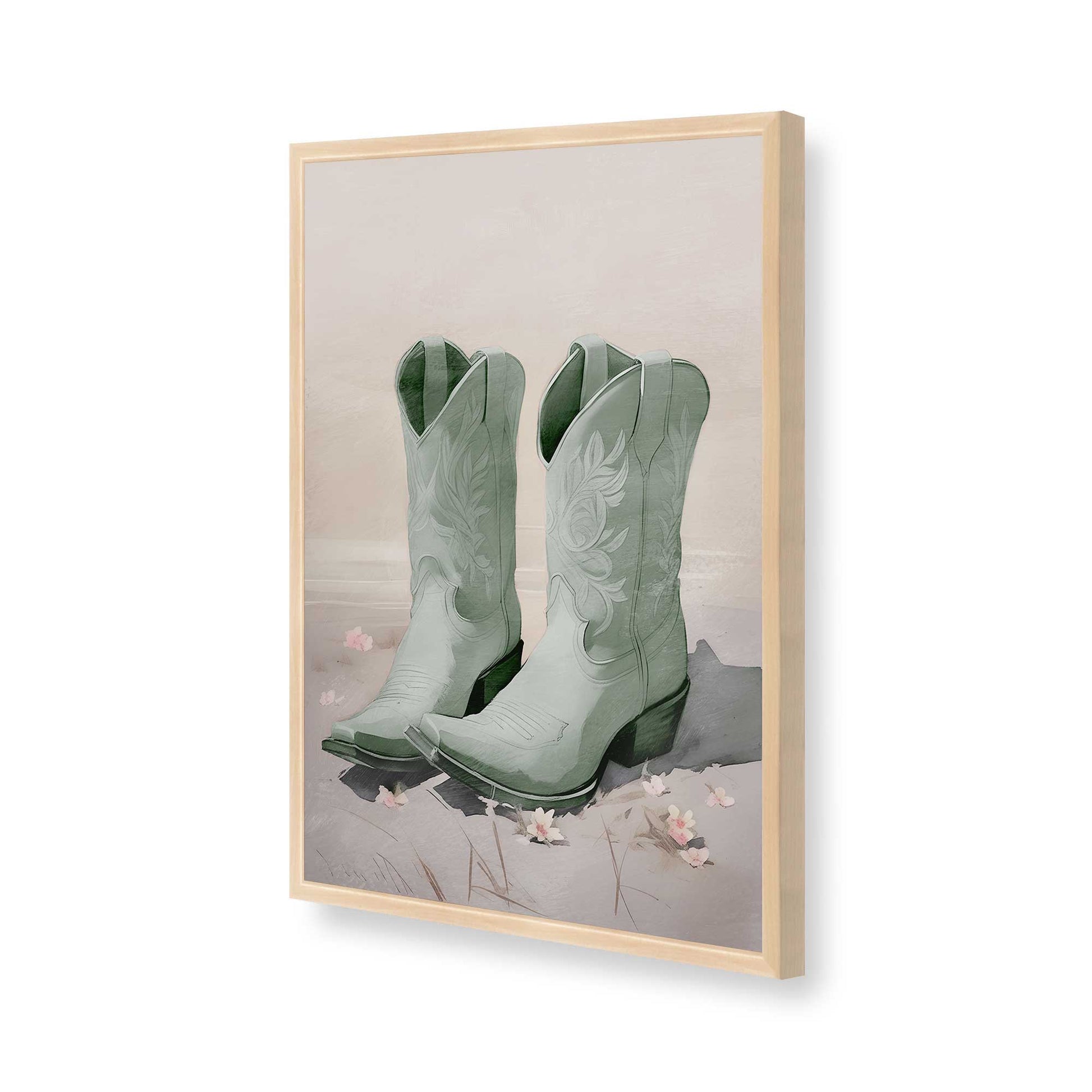 [Color:Raw Maple], Picture of art in a Raw Maple frame of the corner