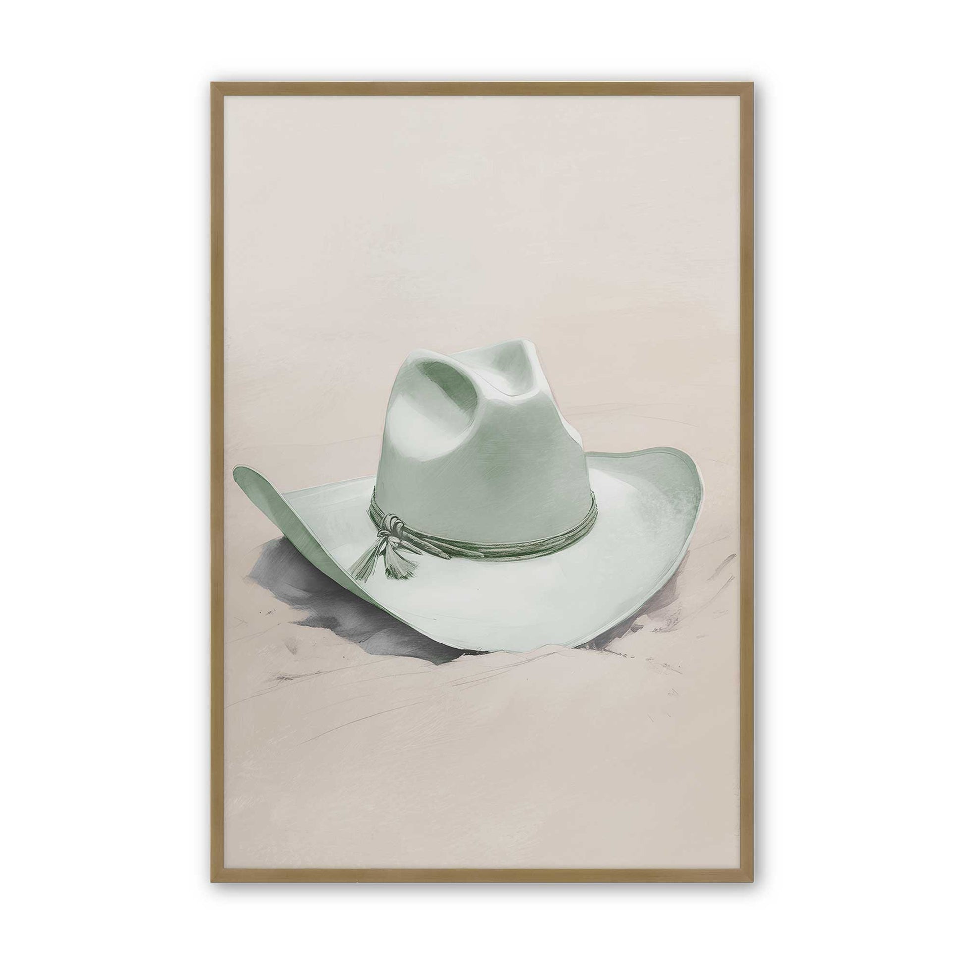 [Color:Brushed Gold], Picture of art in a Brushed Gold frame