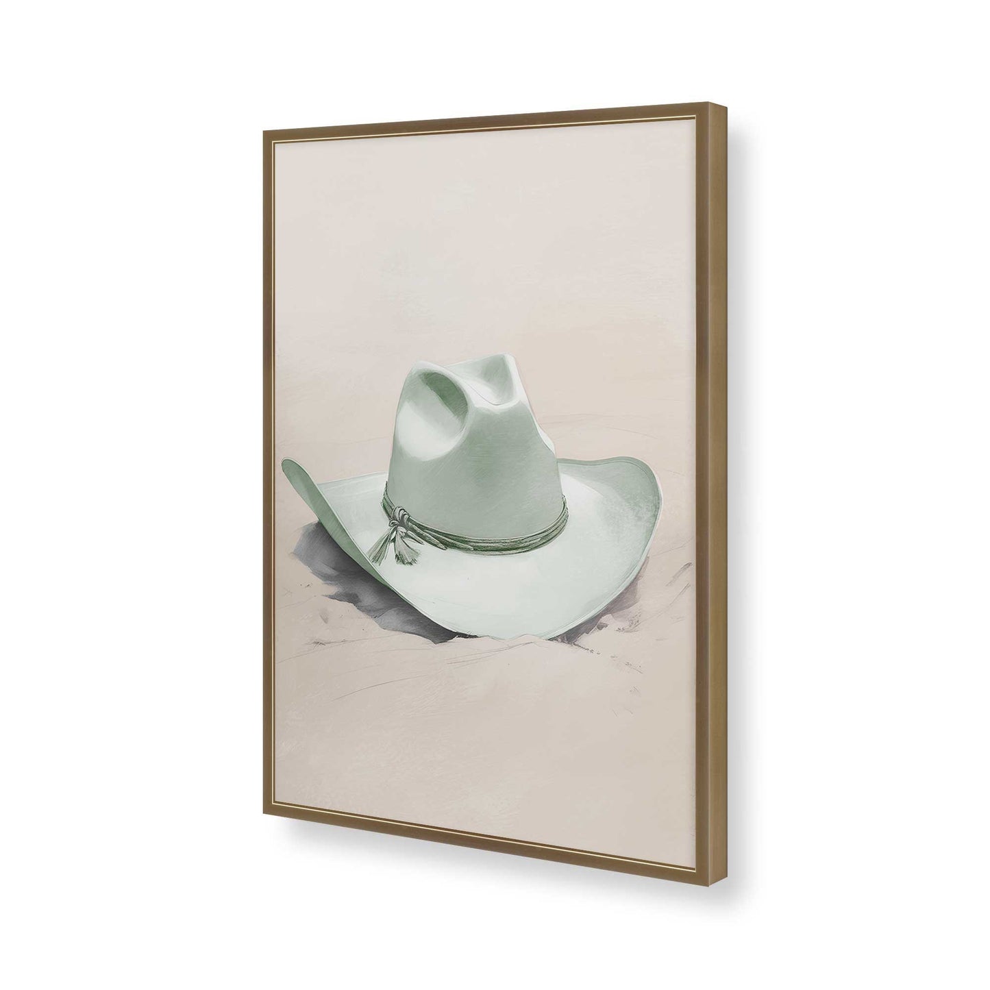 [Color:Brushed Gold], Picture of art in a Brushed Gold frame of the corner