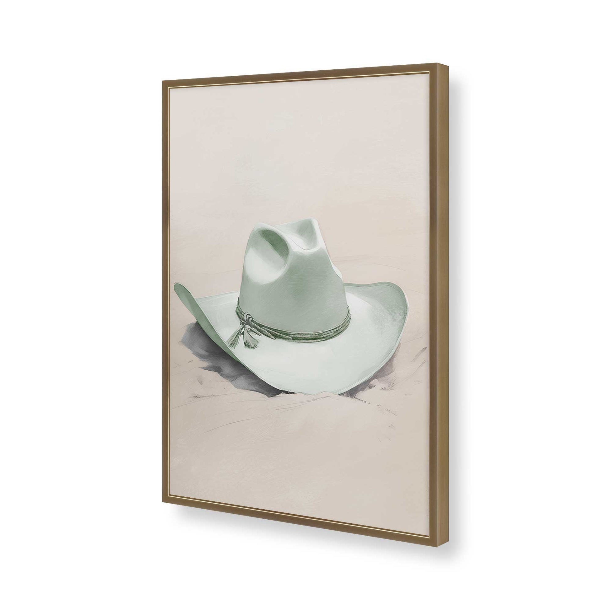 [Color:Brushed Gold], Picture of art in a Brushed Gold frame of the corner