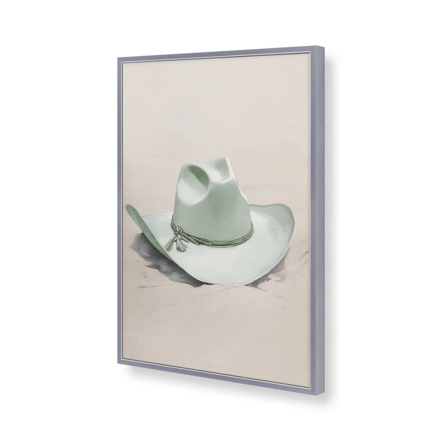 [Color:Polished Chrome], Picture of art in a Polished Chrome frame of the corner