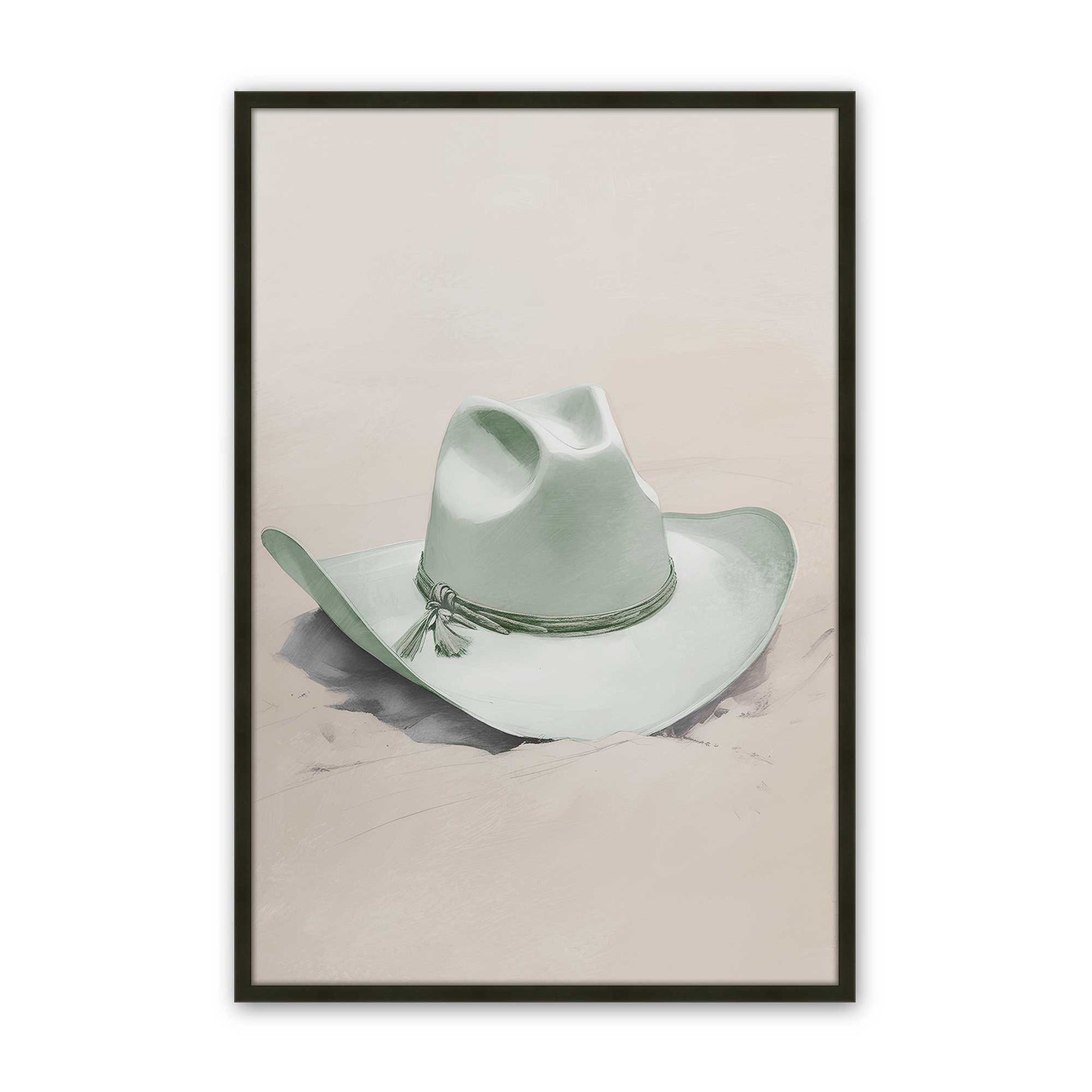[Color:Satin Black], Picture of art in a Satin Black frame