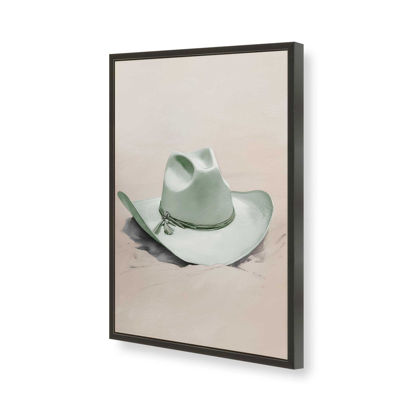 [Color:Satin Black], Picture of art in a Satin Black frame of the corner
