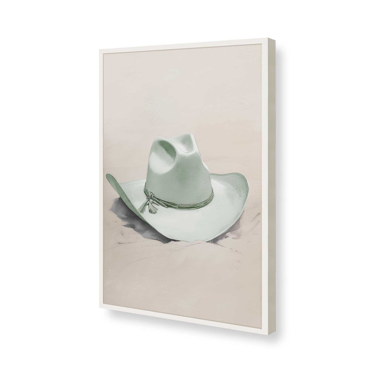 [Color:Opaque White], Picture of art in a Opaque White frame of the corner
