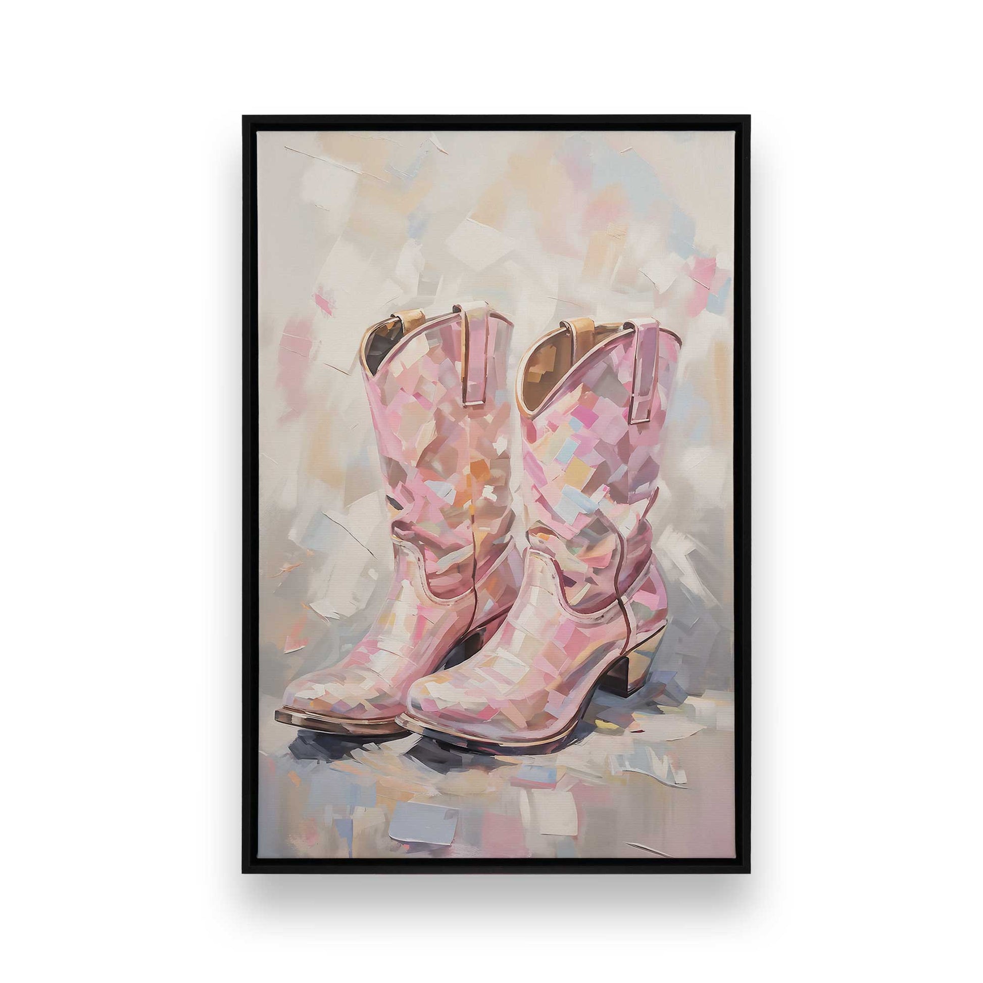 [Color:Satin Black], Picture of art in a Satin Black frame