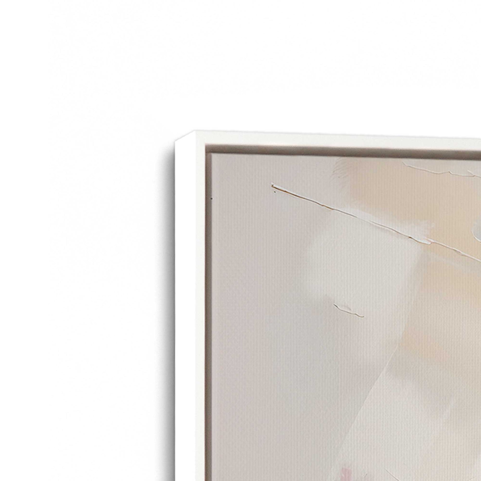 [Color:Opaque White], Picture of art in a White frame at an angle