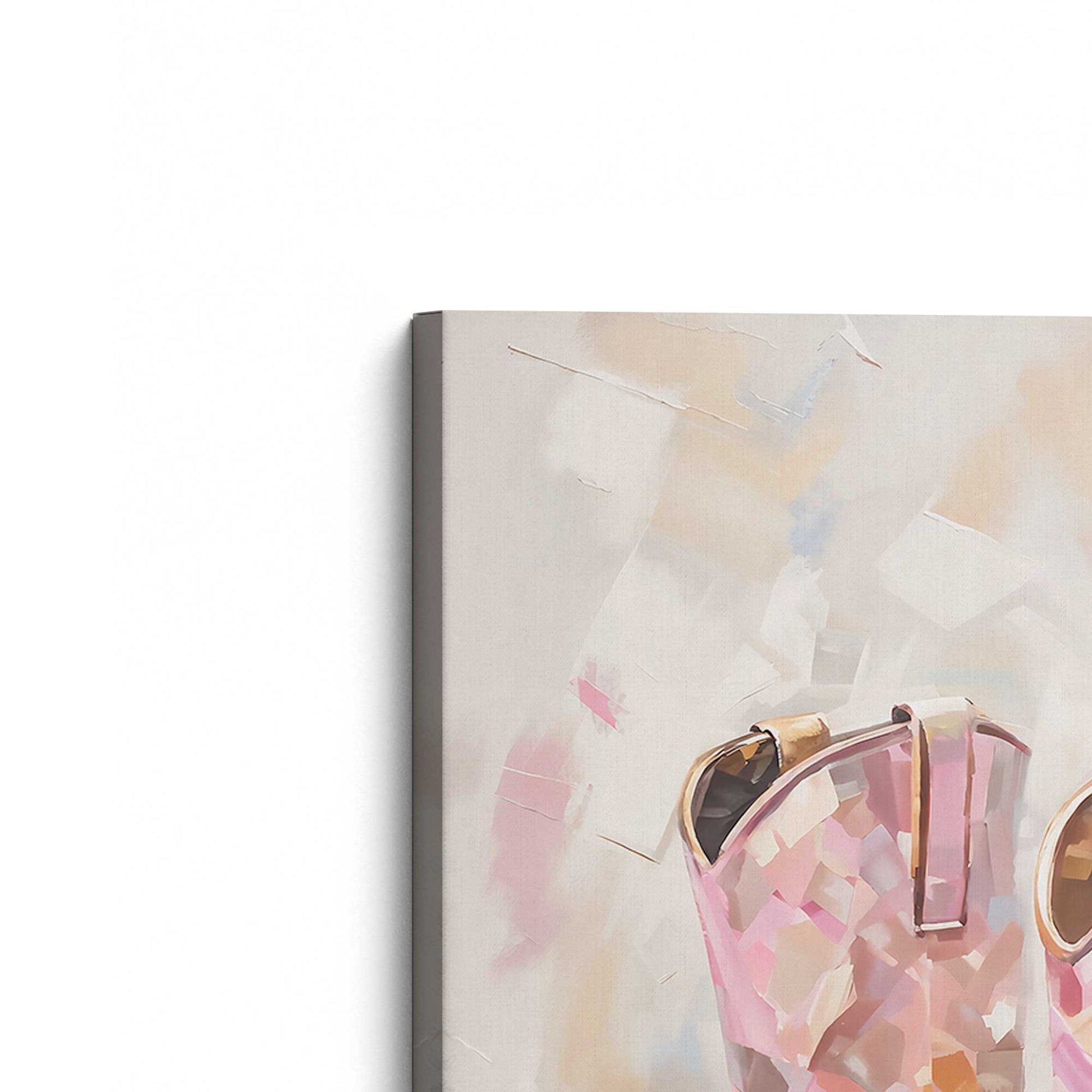 [Color:Stretched Canvas], Picture of the corner of the art