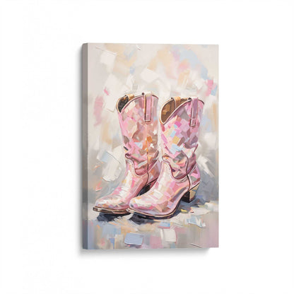 [Color:Stretched Canvas], Picture of art at an angle