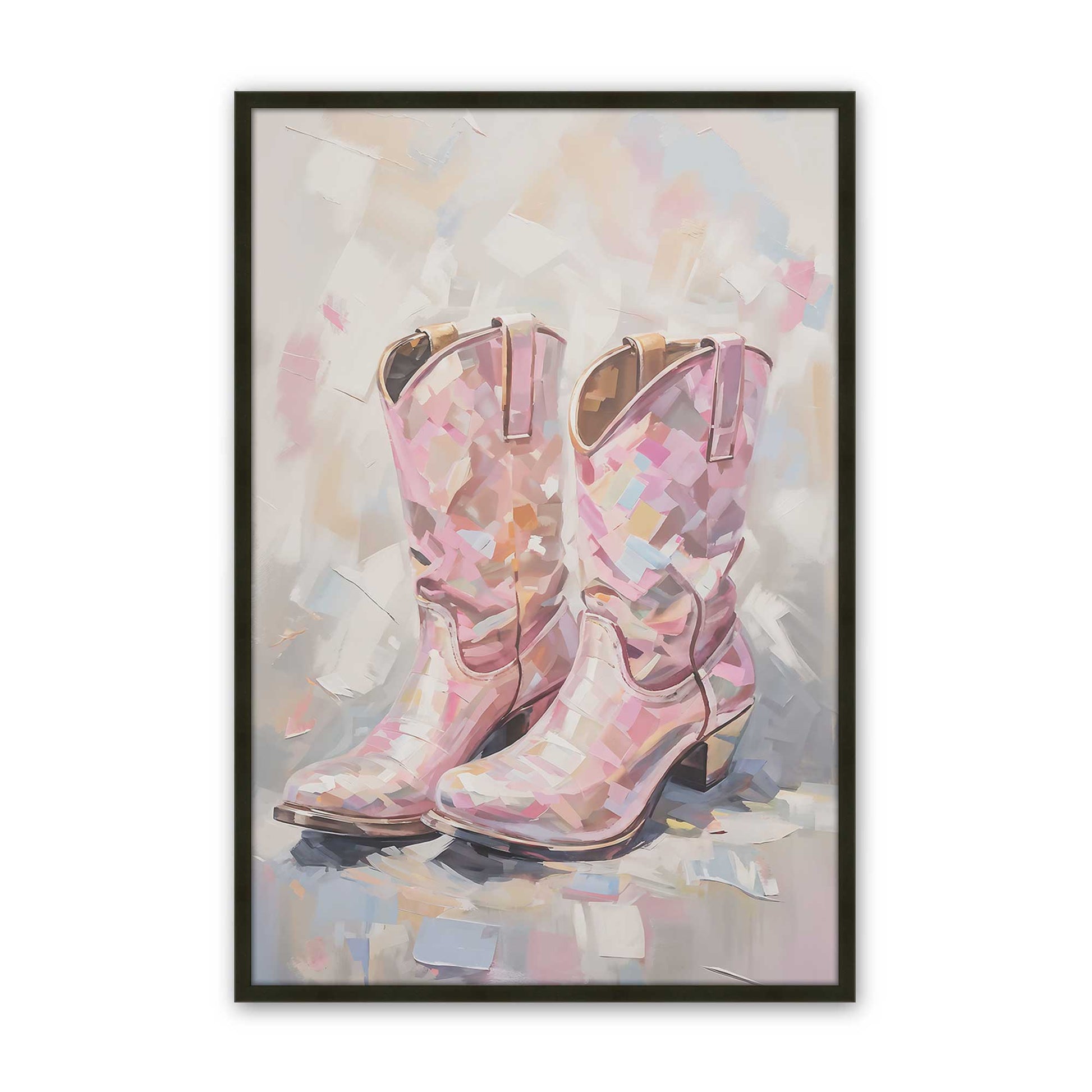 [Color:Satin Black], Picture of art in a Satin Black frame