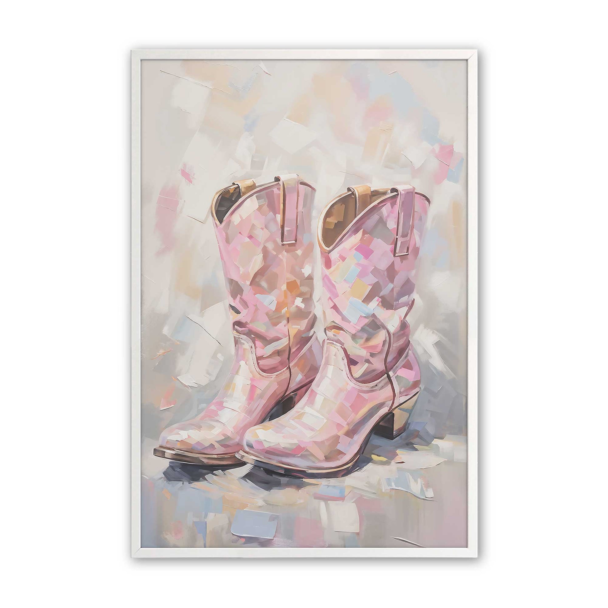 [Color:Opaque White], Picture of art in a Opaque White frame