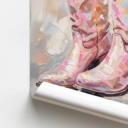 [color:Rolled Print], Picture of close up of art
