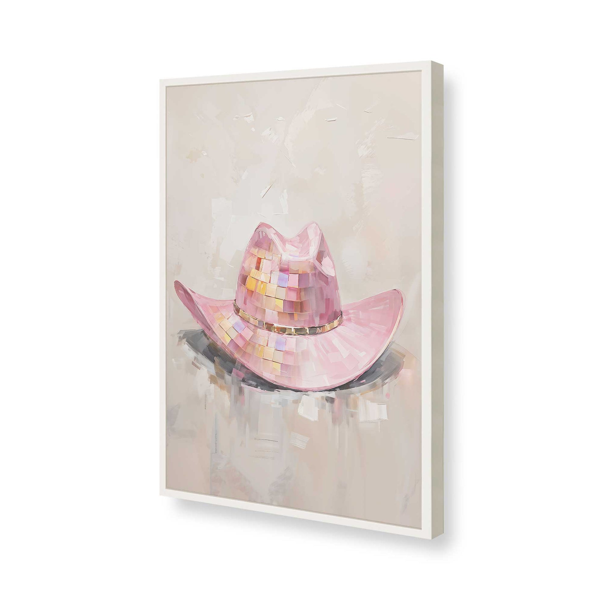[Color:Opaque White], Picture of art in a Opaque White frame of the corner