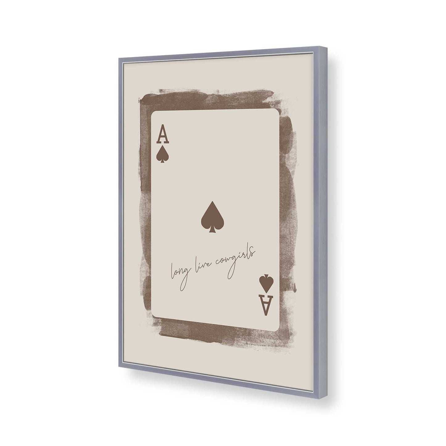 [Color:Polished Chrome], Picture of art in a Polished Chrome frame of the corner