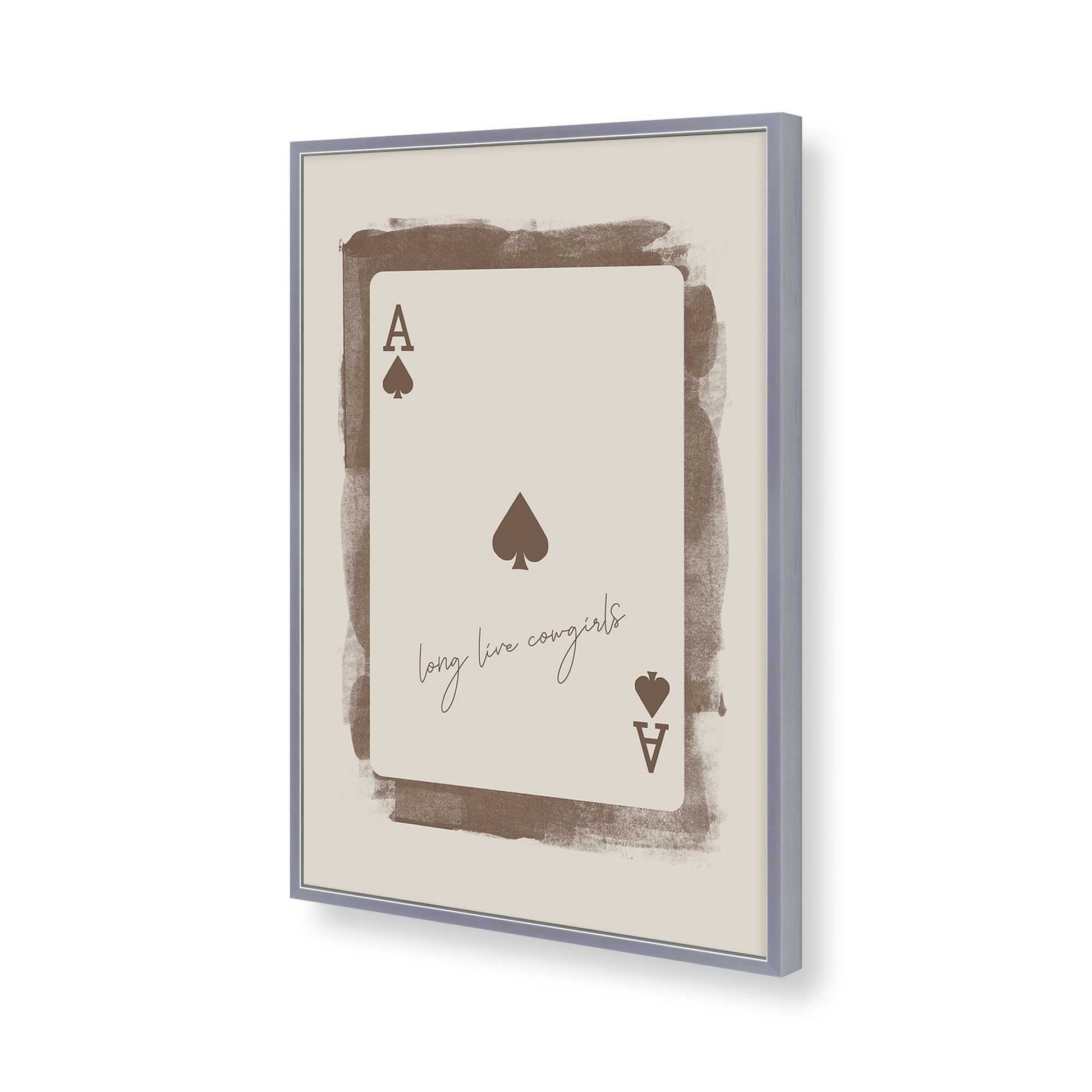 [Color:Polished Chrome], Picture of art in a Polished Chrome frame of the corner