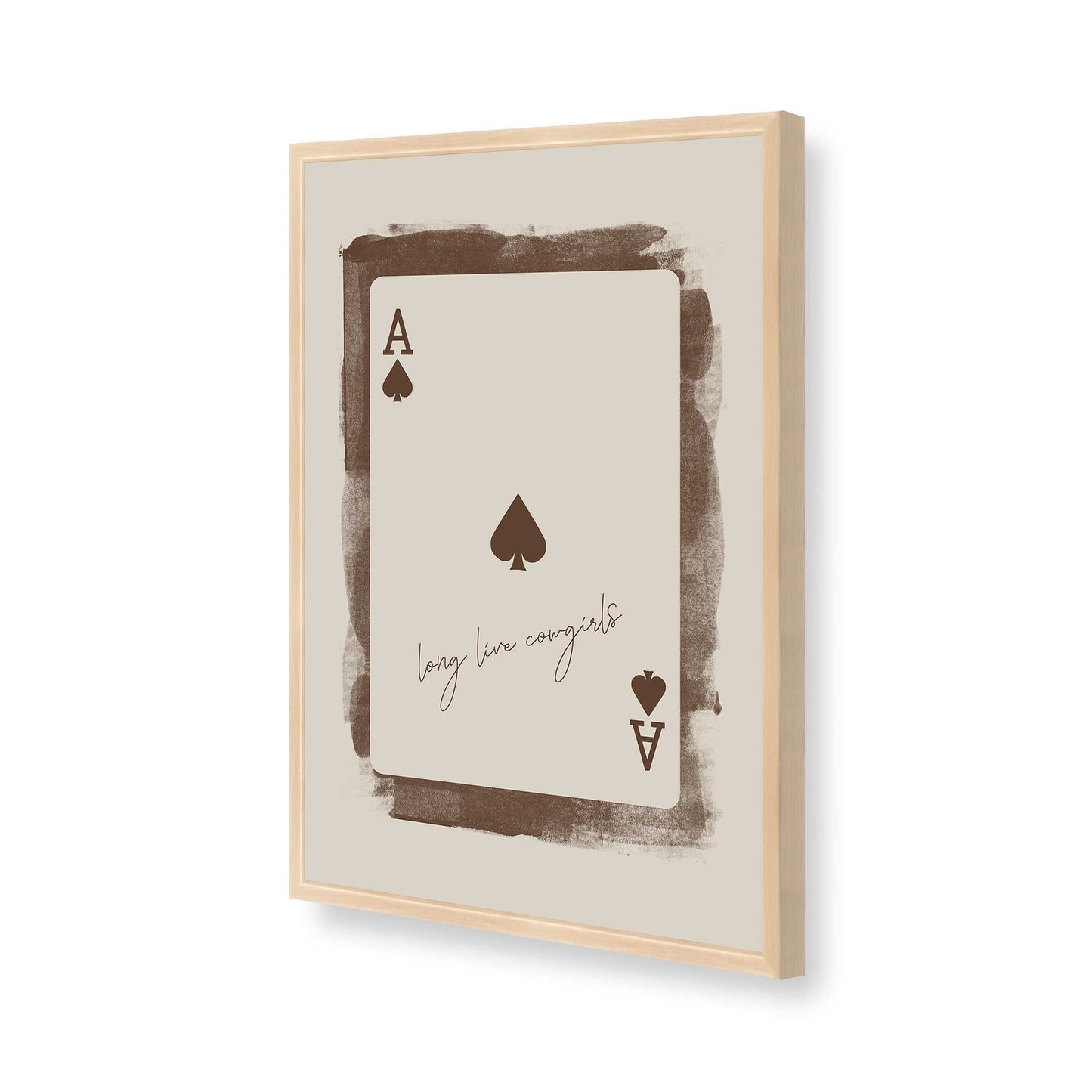 [Color:Raw Maple], Picture of art in a Raw Maple frame of the corner