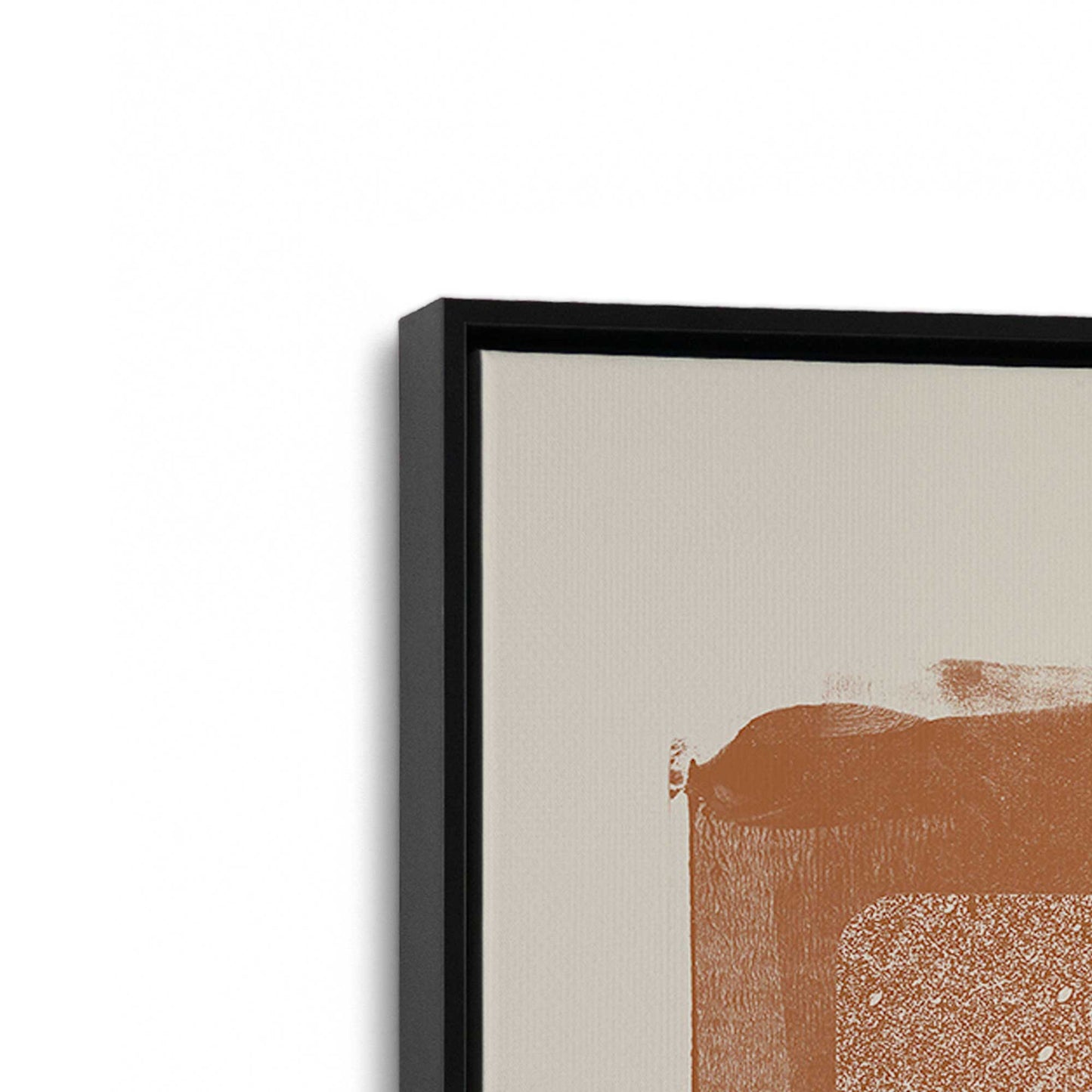 [Color:Satin Black], Picture of art in a Satin Black frame at an angle