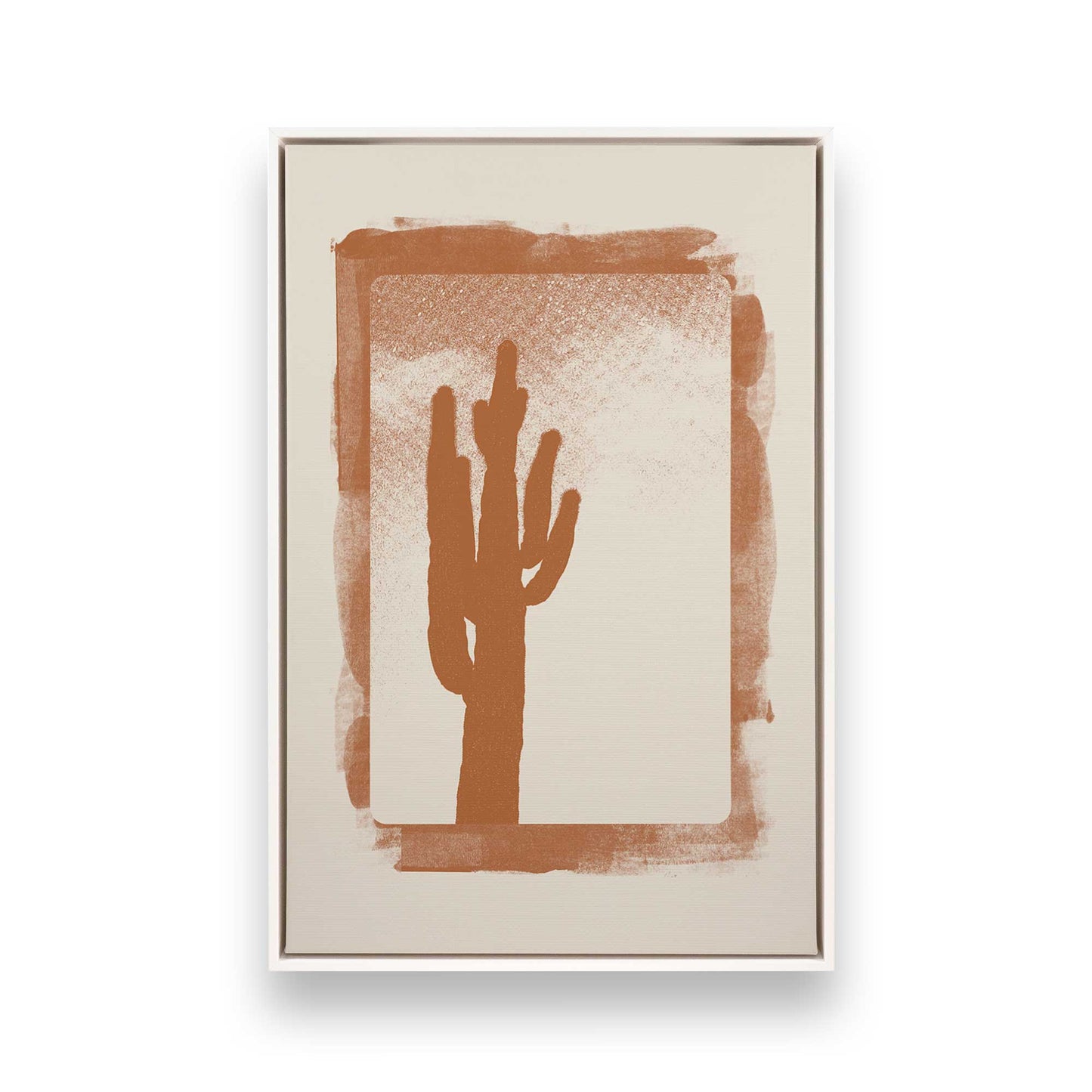 [Color:Opaque White], Picture of art in a White frame