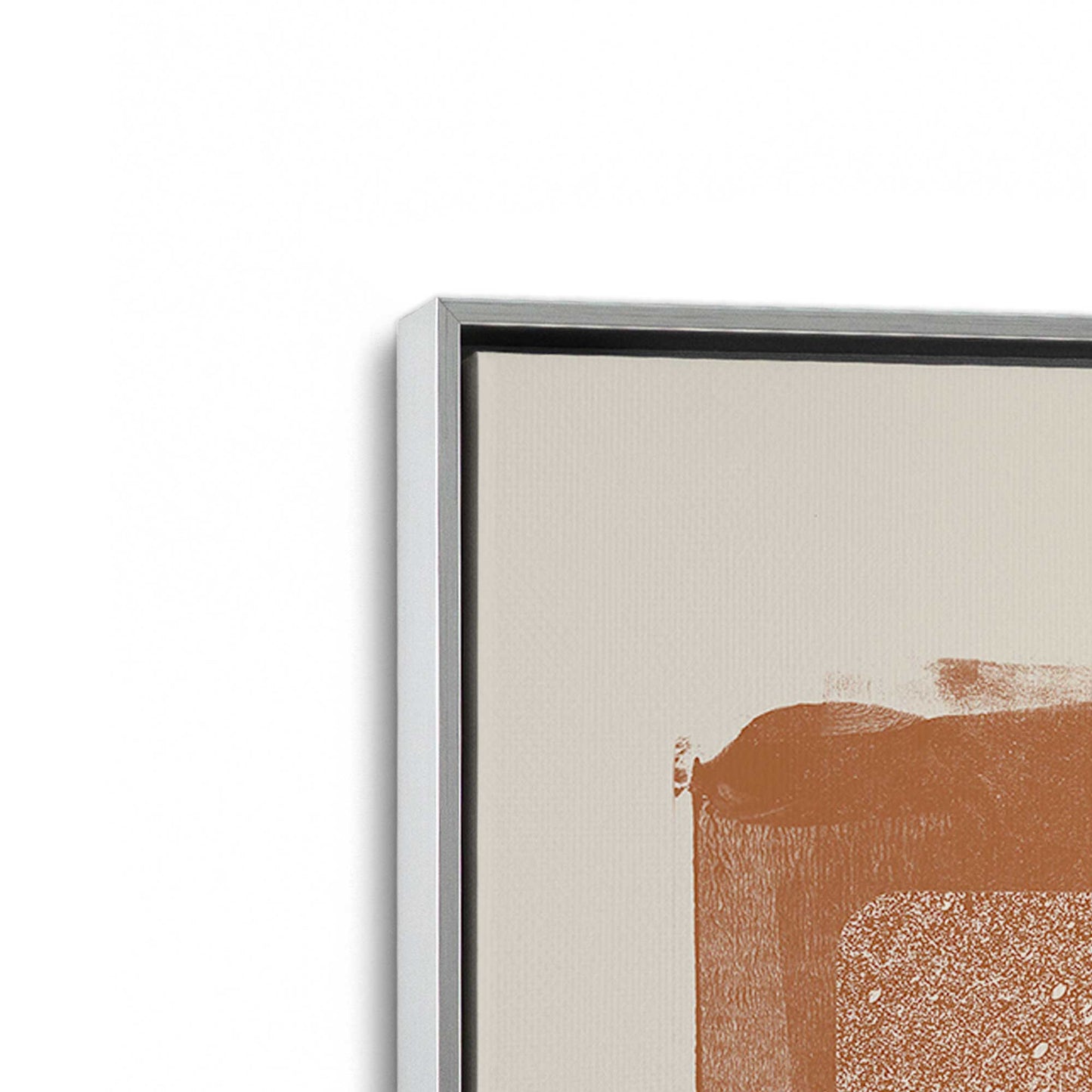 [Color:Polished Chrome], Picture of art in a Polished Chrome frame at an angle