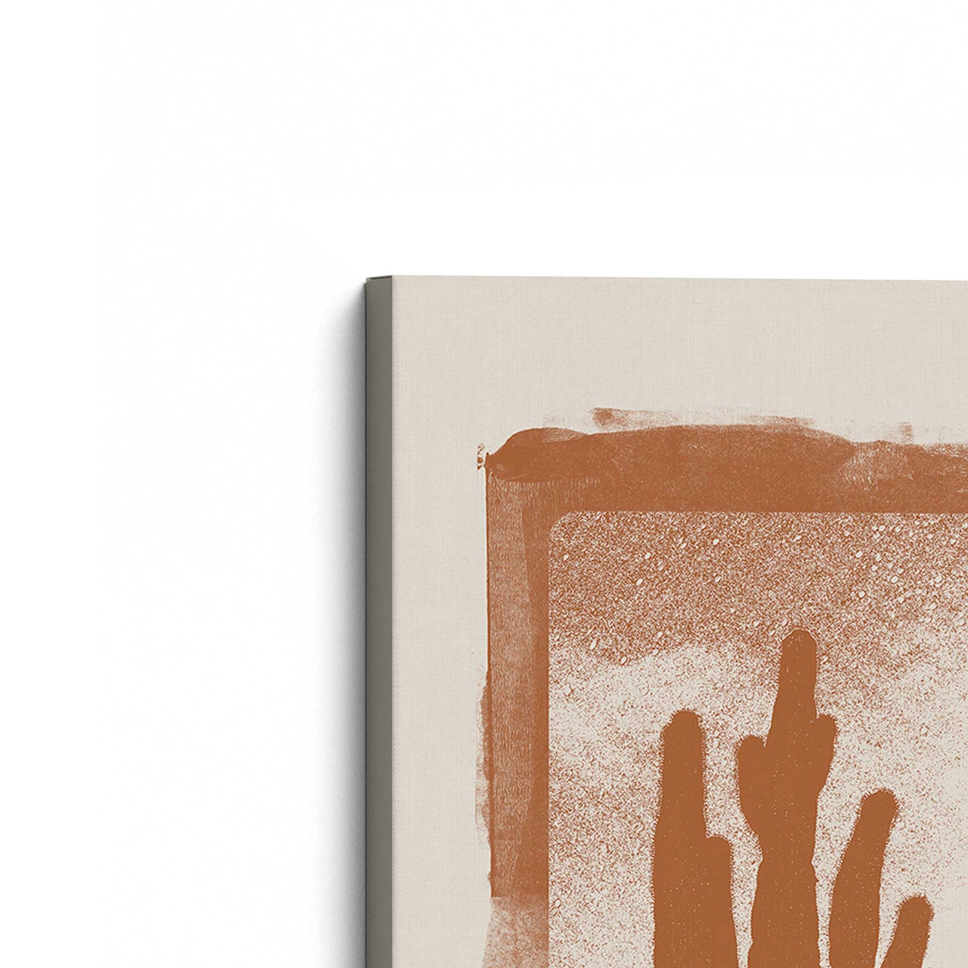 [Color:Stretched Canvas], Picture of the corner of the art