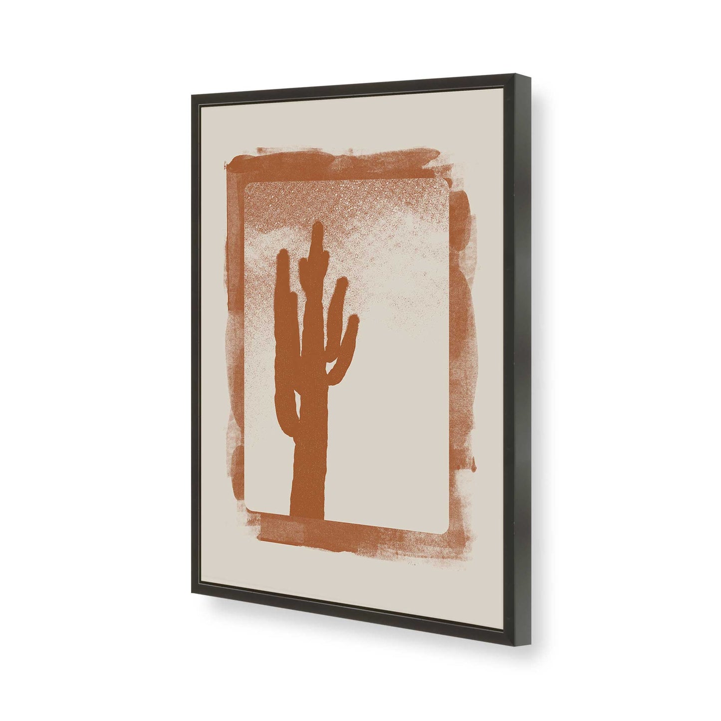 [Color:Satin Black], Picture of art in a Satin Black frame of the corner