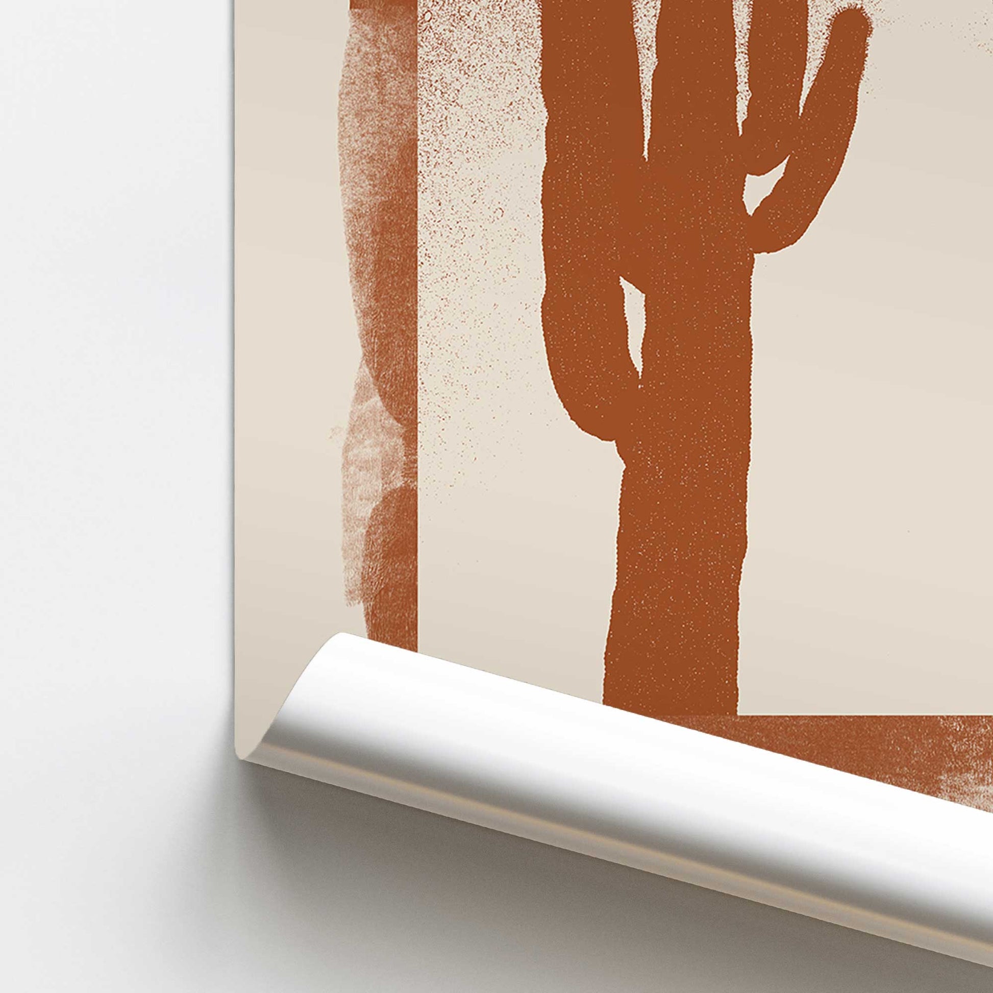 [color:Rolled Print], Picture of close up of art