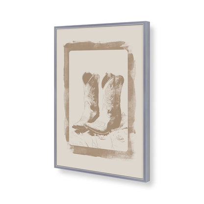 [Color:Polished Chrome], Picture of art in a Polished Chrome frame of the corner