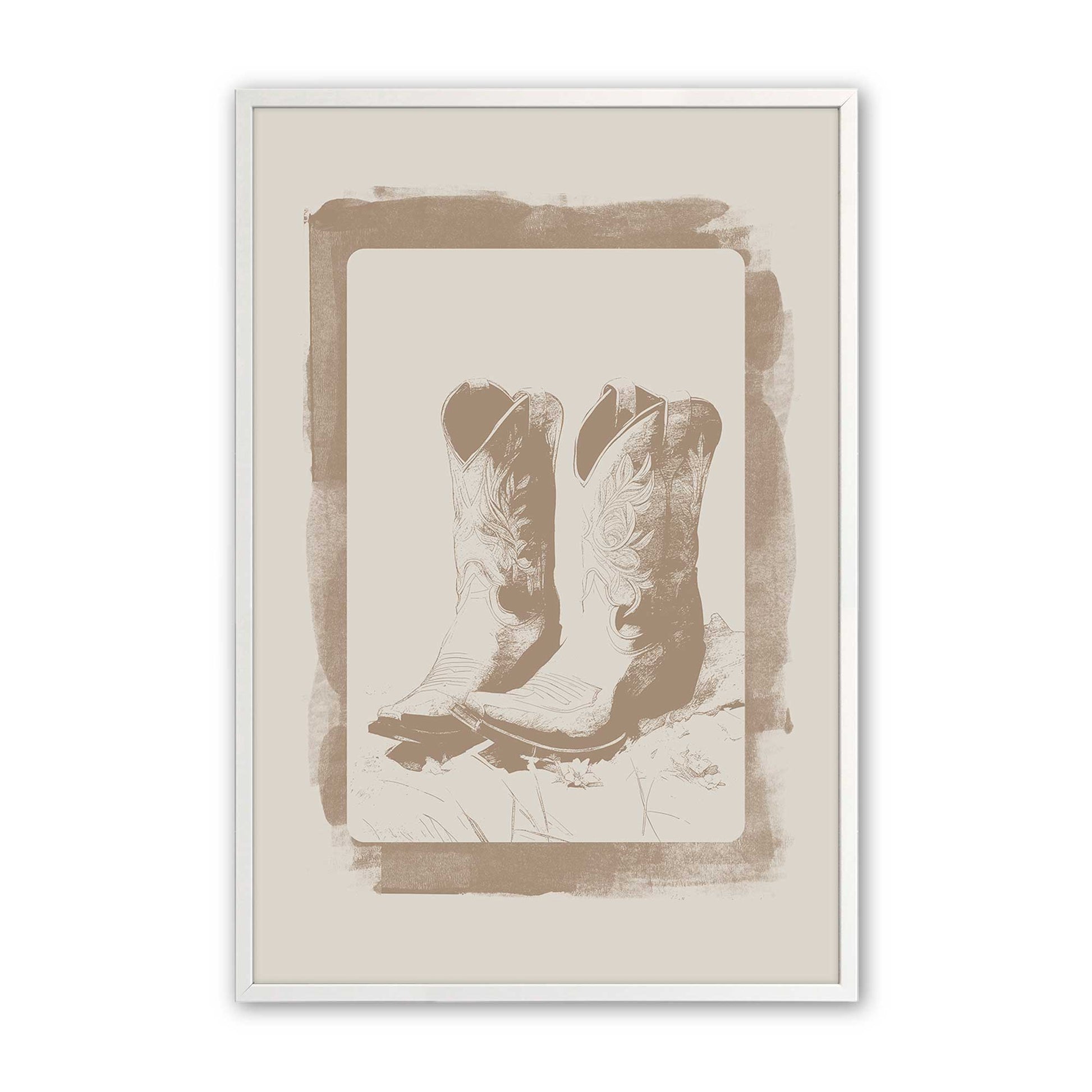 [Color:Opaque White], Picture of art in a Opaque White frame