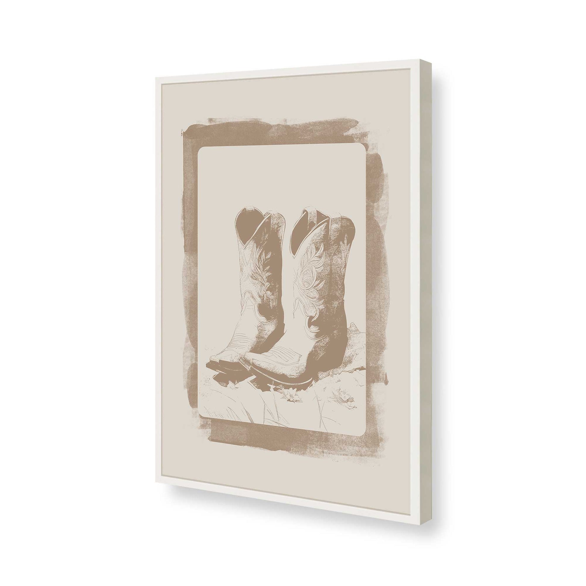 [Color:Opaque White], Picture of art in a Opaque White frame of the corner