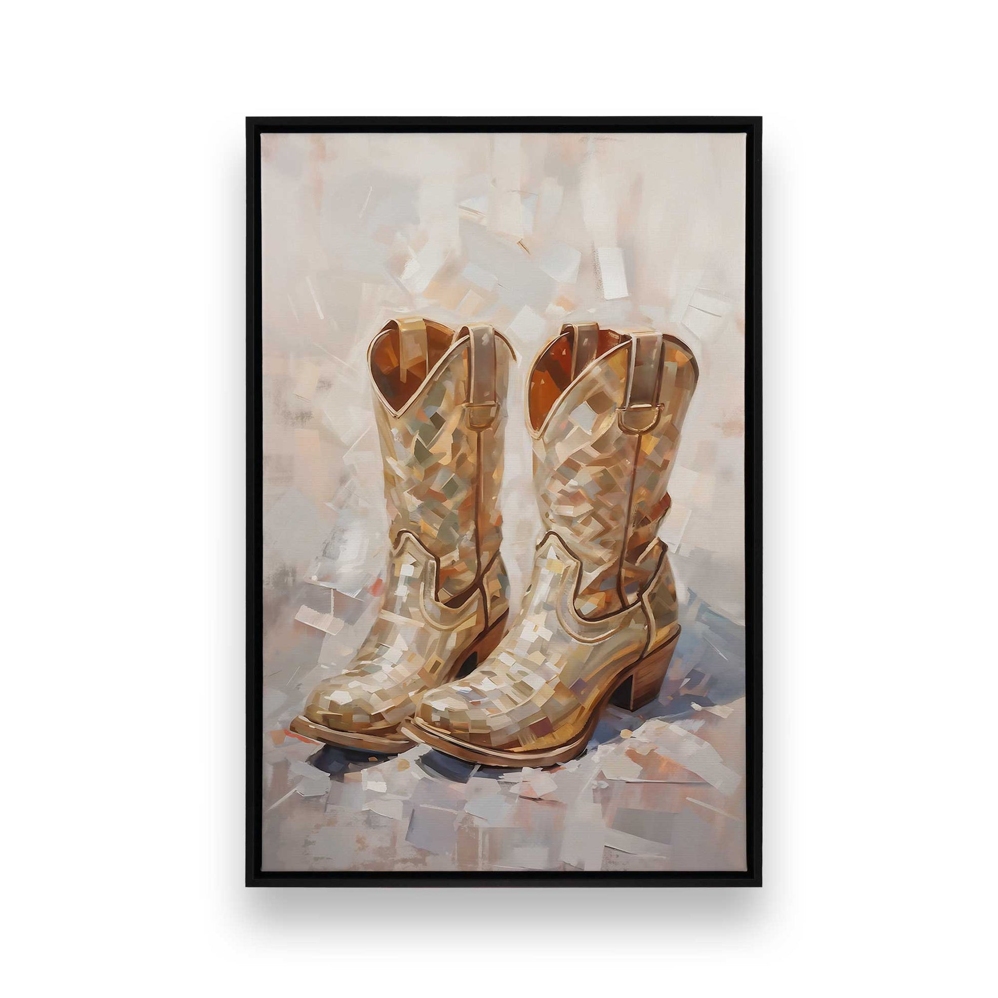 [Color:Satin Black], Picture of art in a Satin Black frame