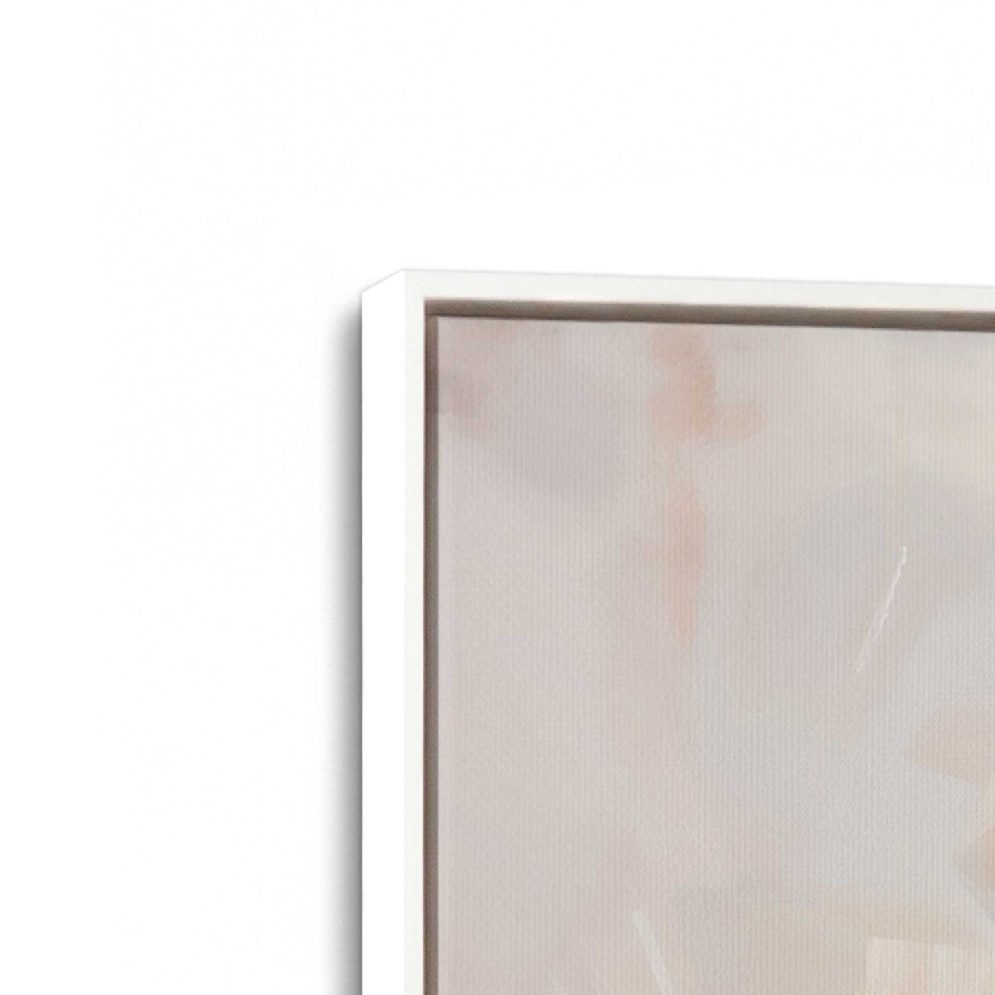 [Color:Opaque White], Picture of art in a White frame at an angle