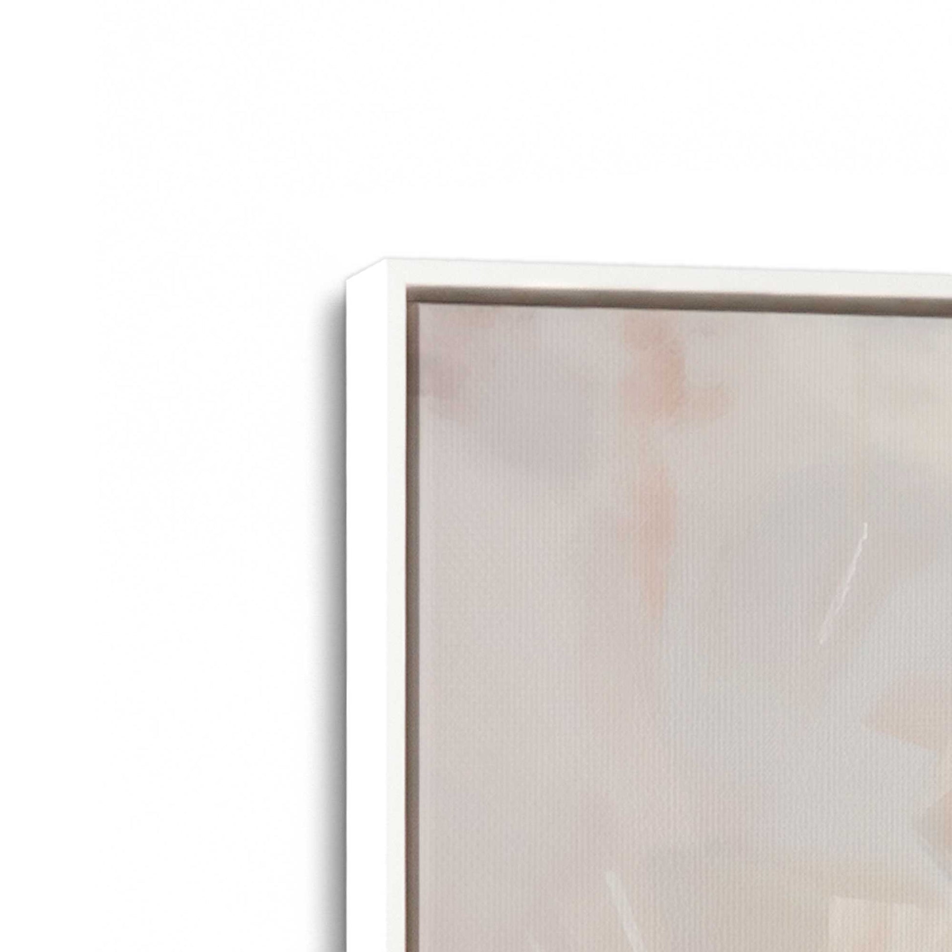 [Color:Opaque White], Picture of art in a White frame at an angle