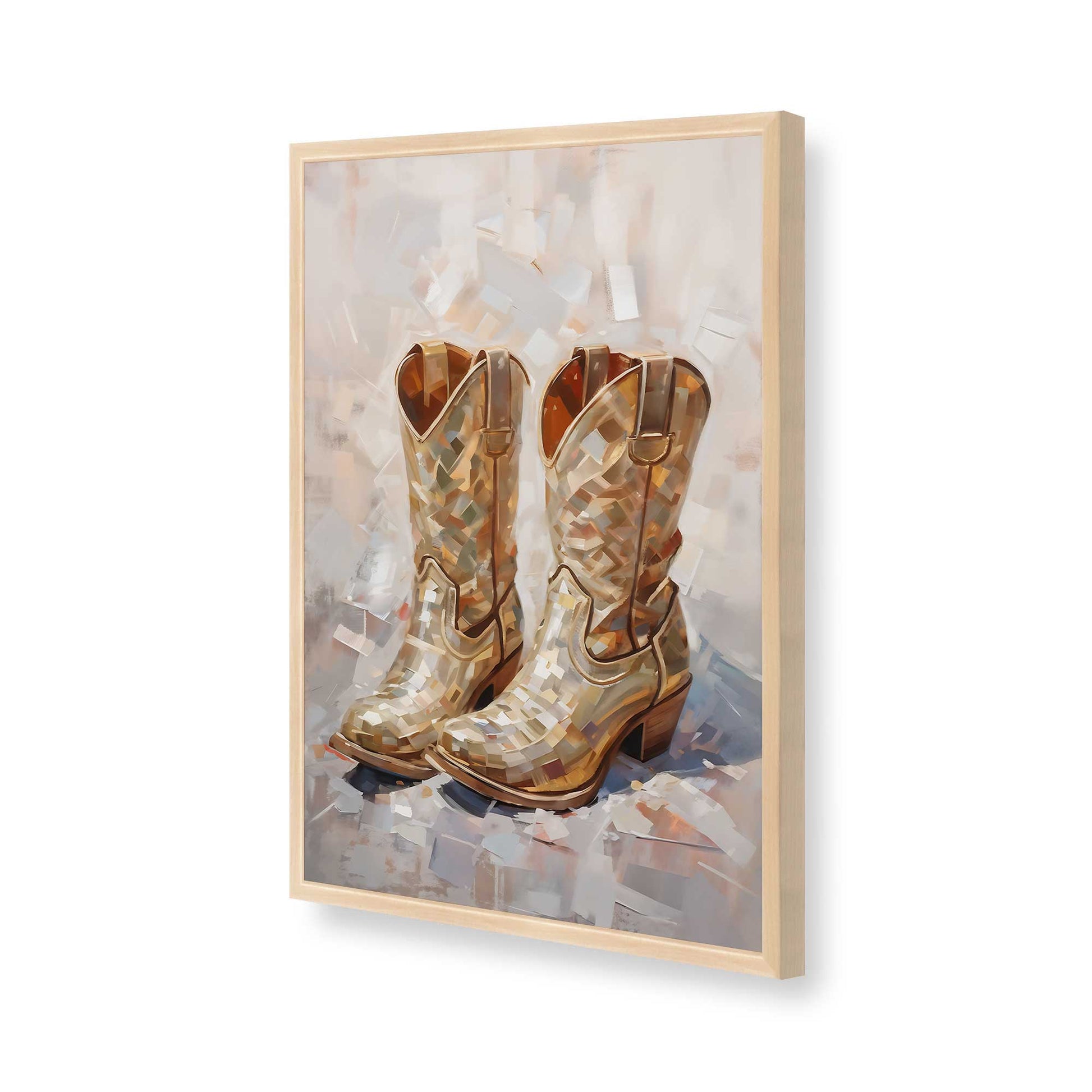 [Color:Raw Maple], Picture of art in a Raw Maple frame of the corner