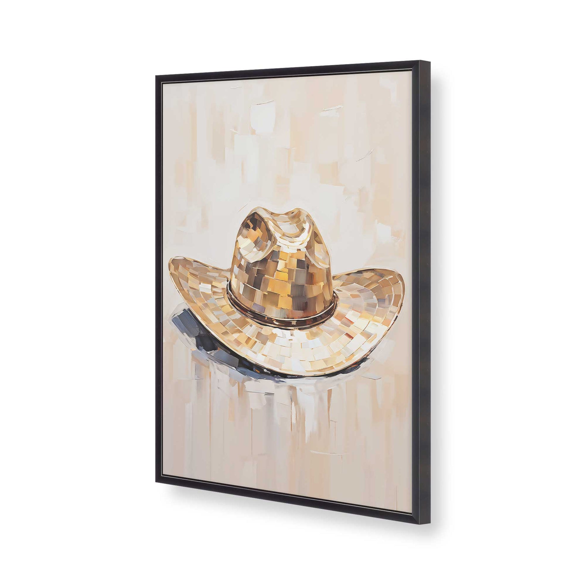 [Color:Weathered Zinc], Picture of art in a Weathered Zinc frame of the corner