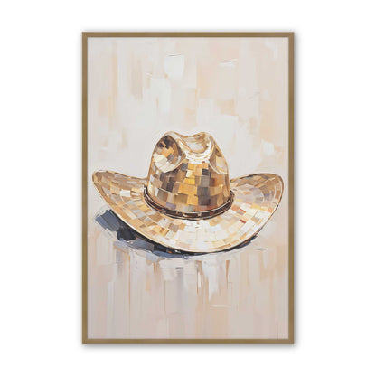 [Color:Brushed Gold], Picture of art in a Brushed Gold frame