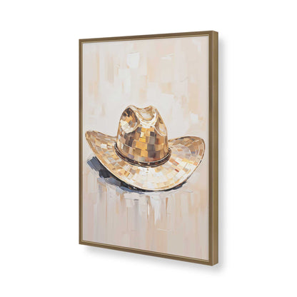 [Color:Brushed Gold], Picture of art in a Brushed Gold frame of the corner