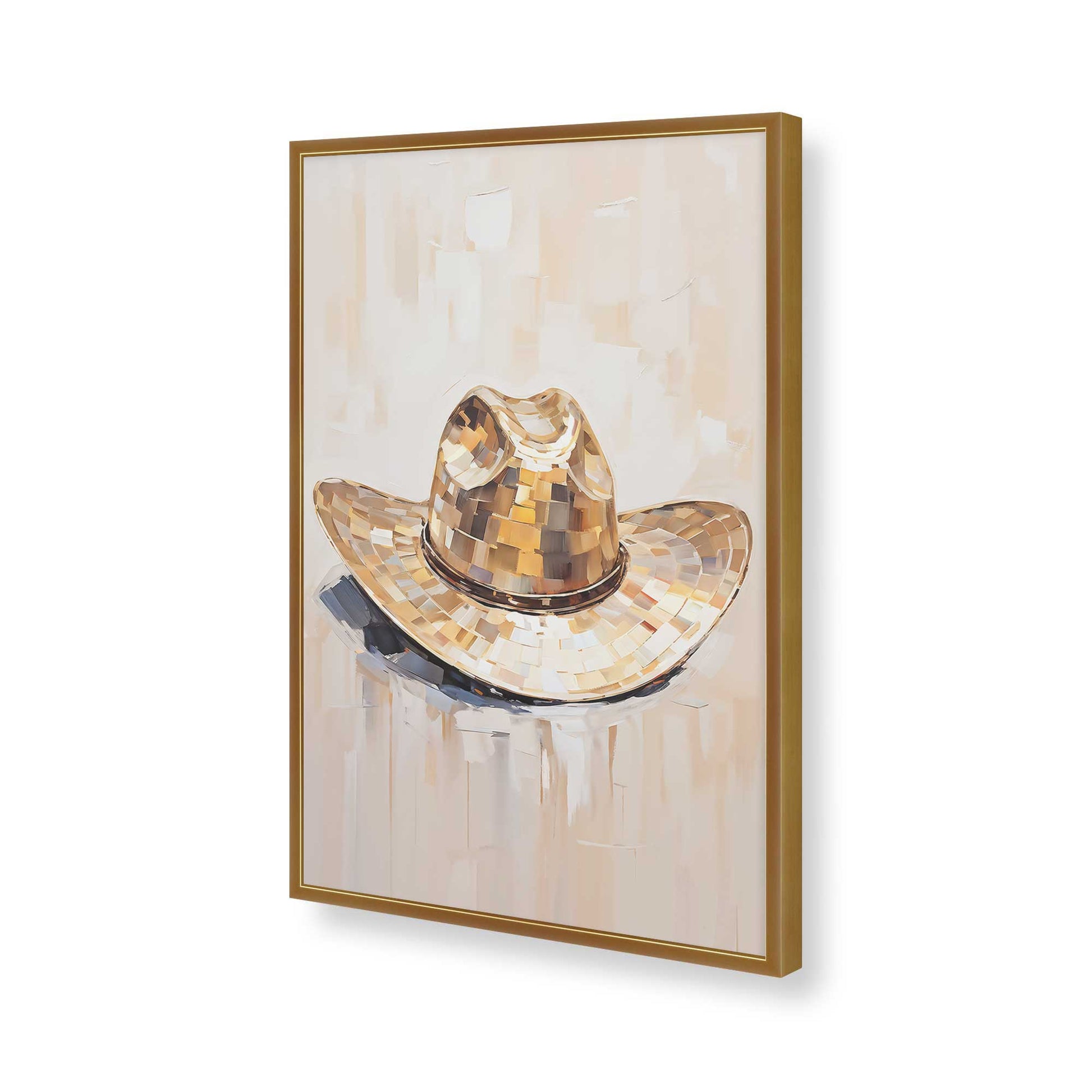 [Color:Polished Gold], Picture of art in a Polished Gold frame of the corner