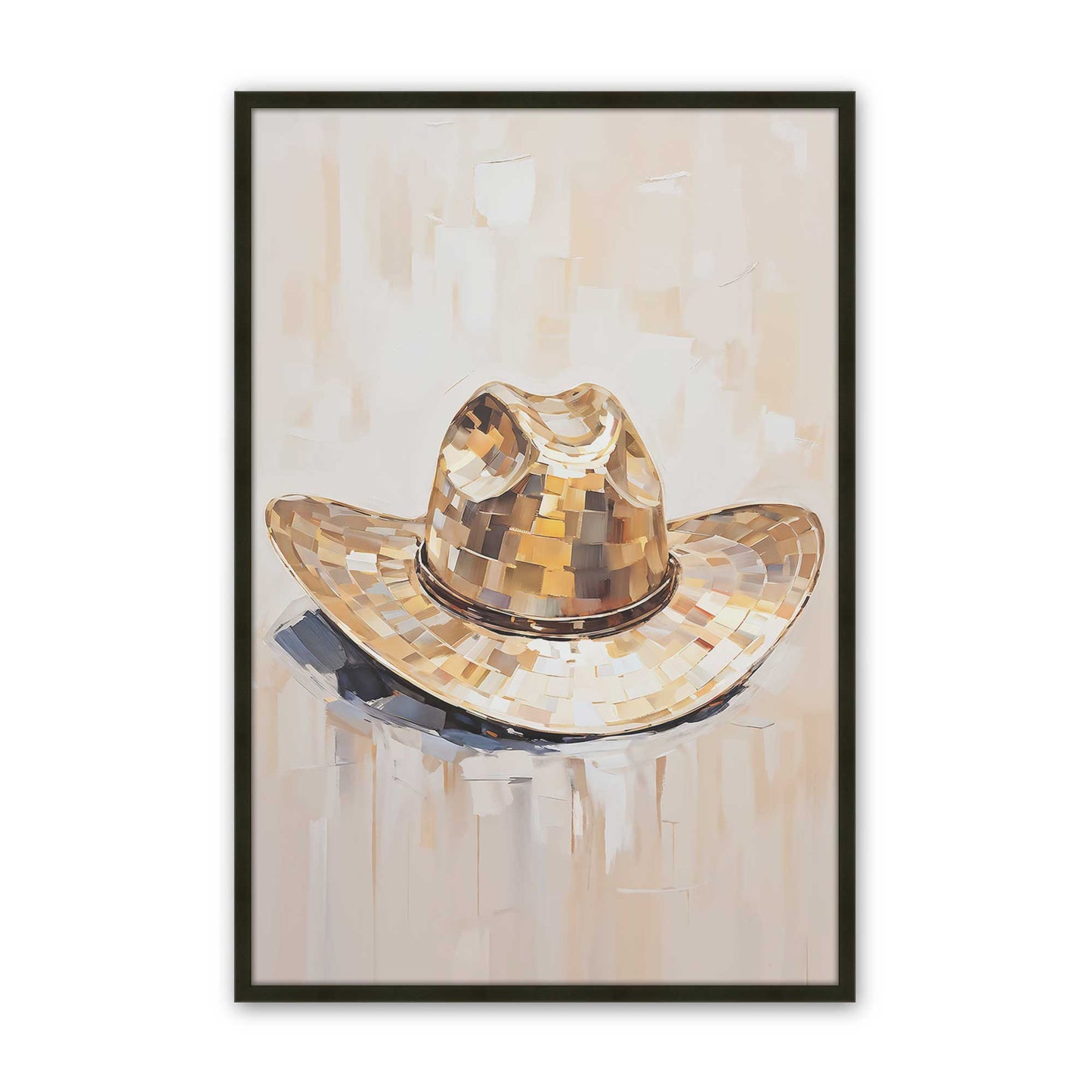 [Color:Satin Black], Picture of art in a Satin Black frame