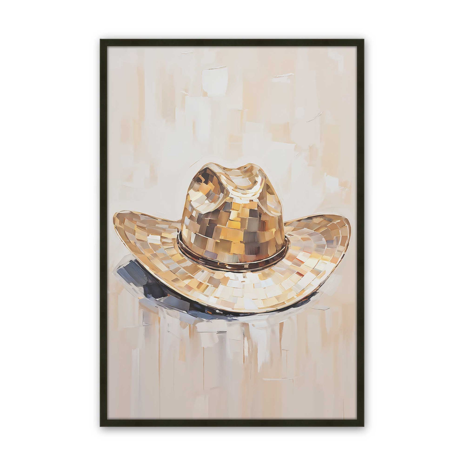 [Color:Satin Black], Picture of art in a Satin Black frame