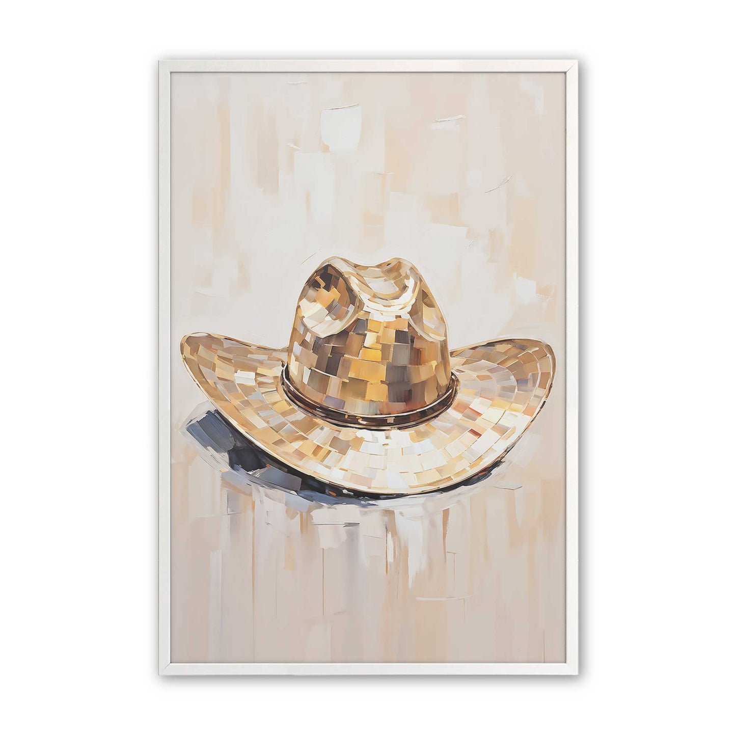 [Color:Opaque White], Picture of art in a Opaque White frame